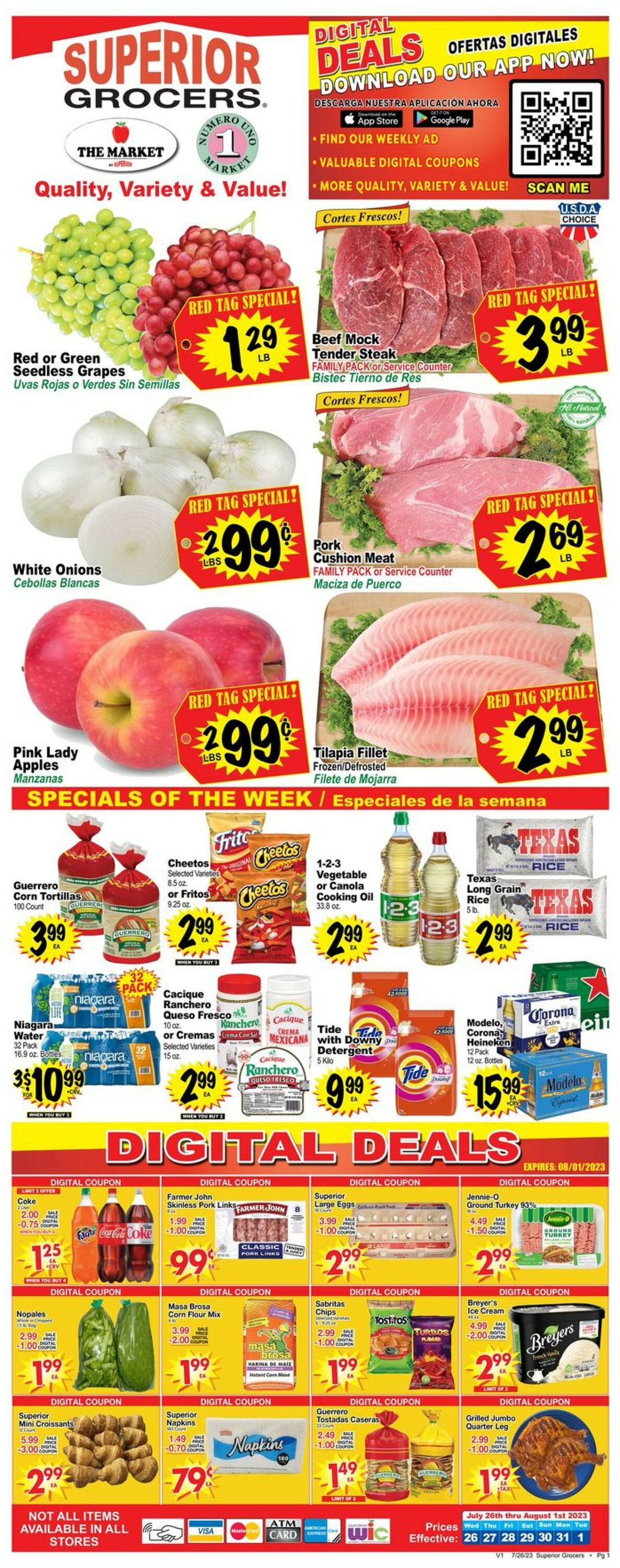 Superior Grocers Weekly Ad Circular - valid 07/26-08/01/2023