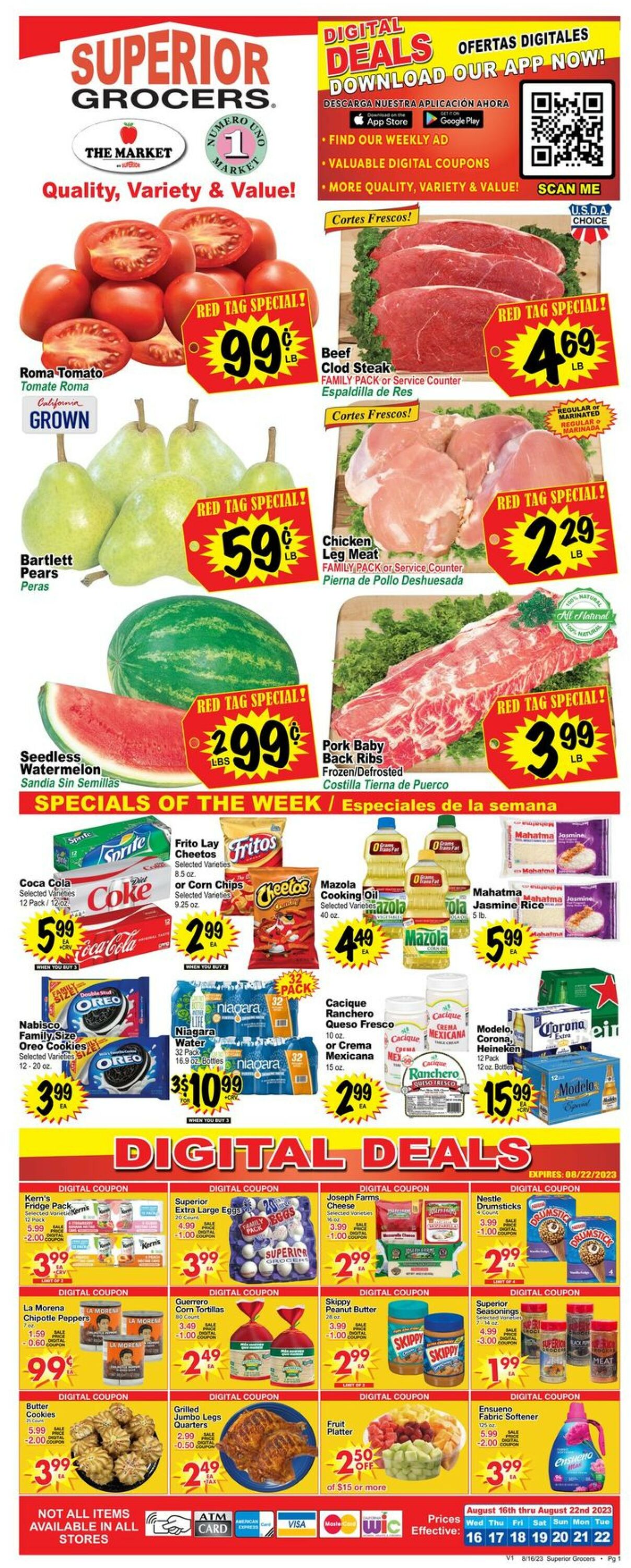 Superior Grocers Weekly Ad Circular - valid 08/16-08/22/2023