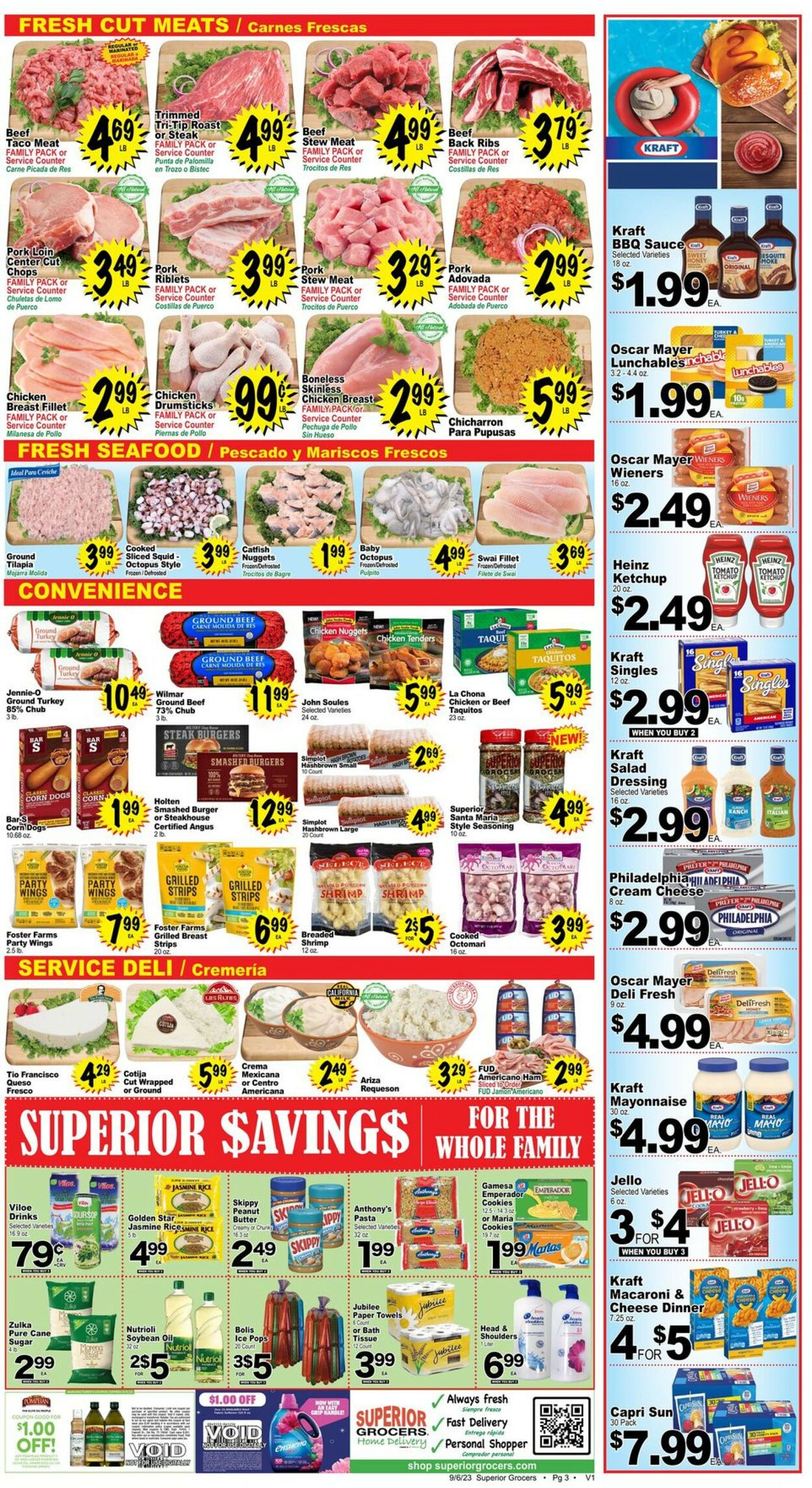 Superior Grocers Weekly Ad Circular - valid 09/06-09/12/2023 (Page 3)