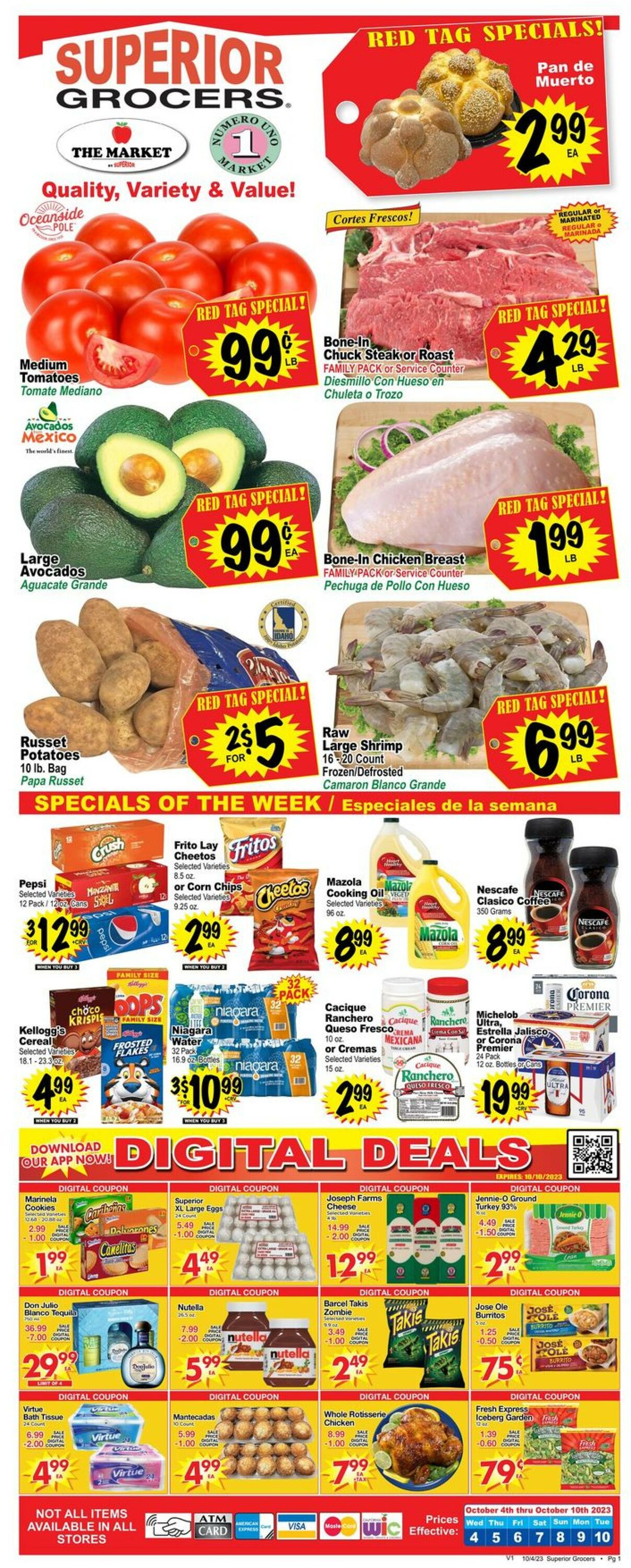 Superior Grocers Weekly Ad Circular - valid 10/04-10/10/2023