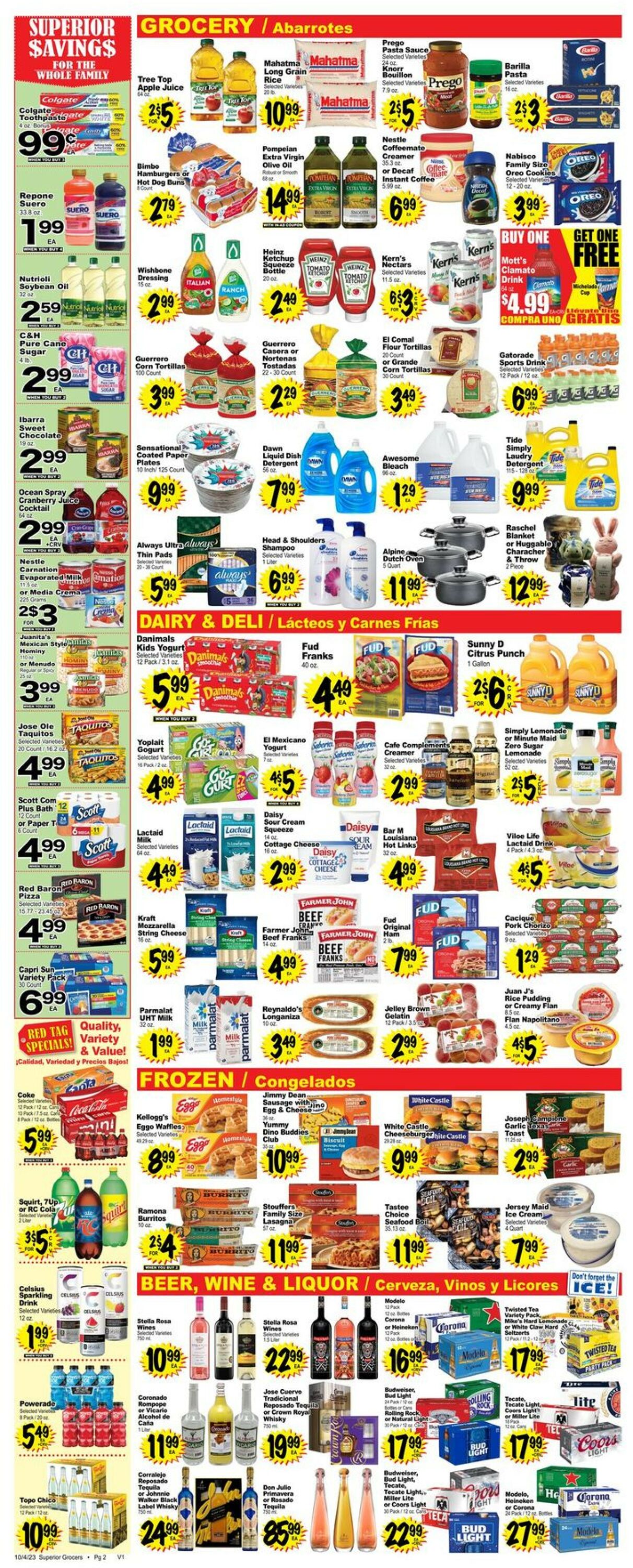 Superior Grocers Weekly Ad Circular - valid 10/04-10/10/2023 (Page 2)