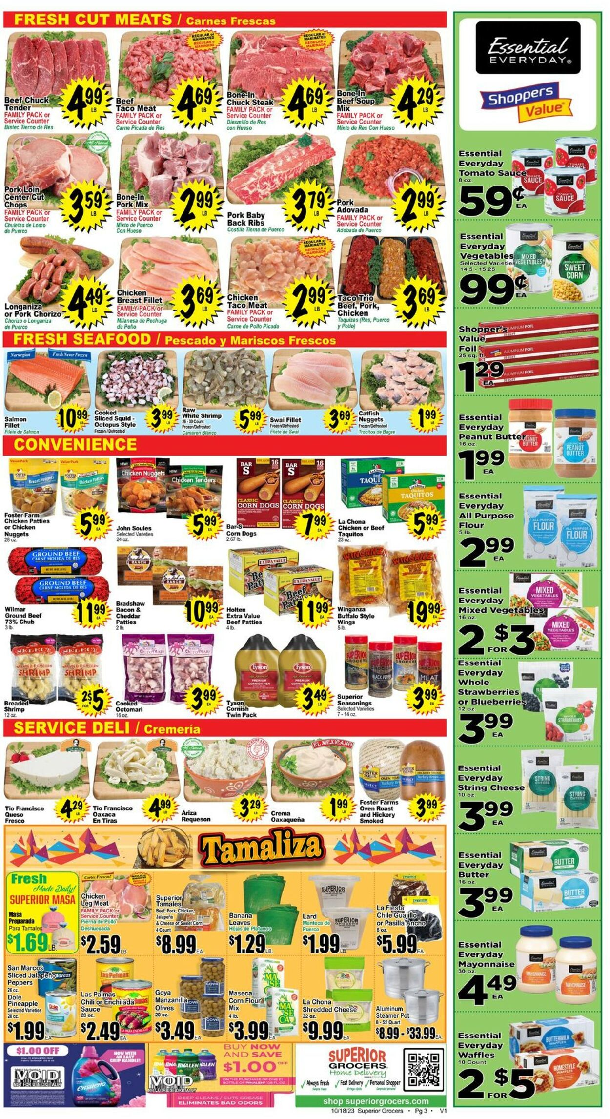Superior Grocers Weekly Ad Circular - valid 10/18-10/24/2023 (Page 3)