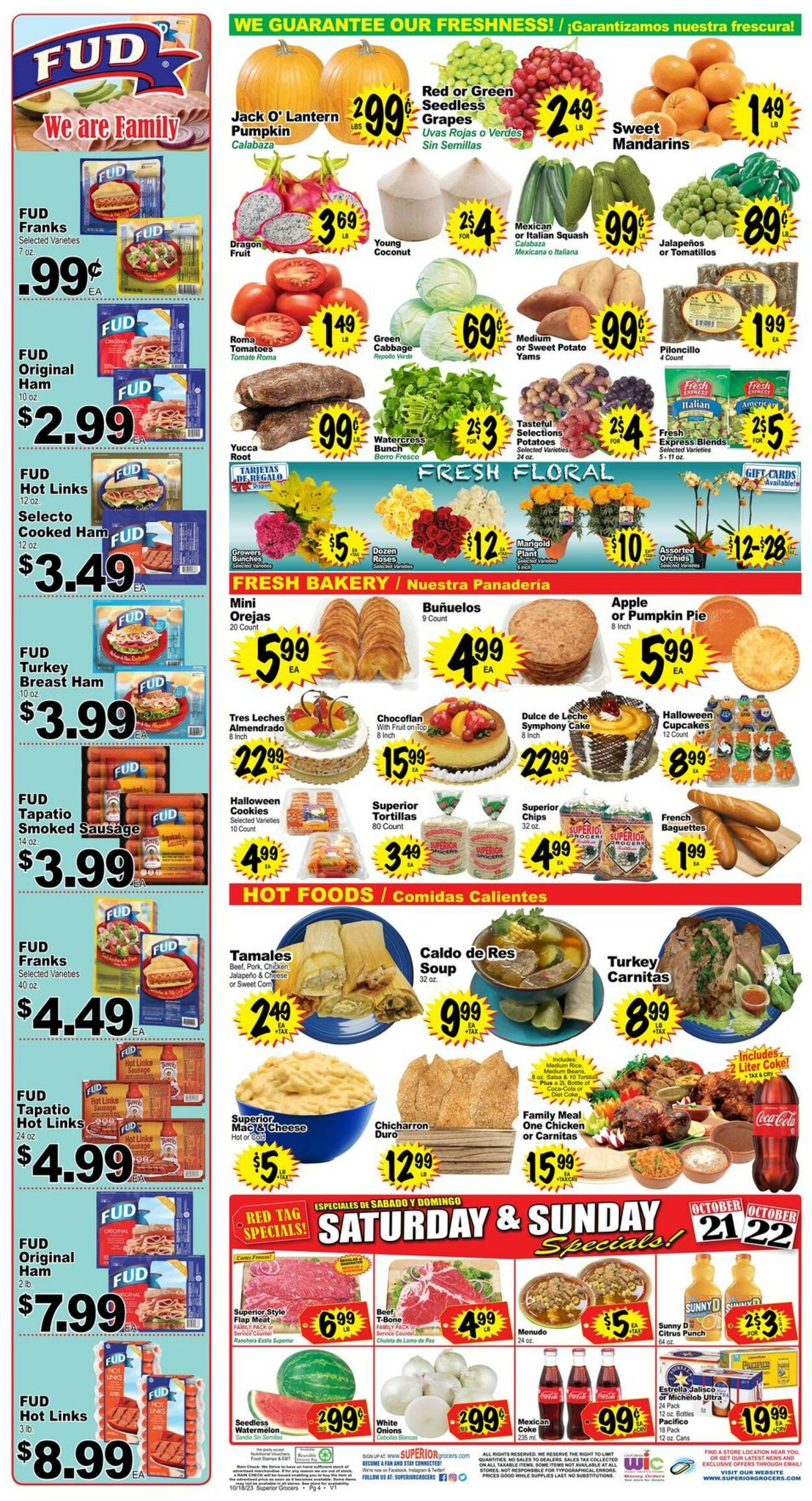 Superior Grocers Weekly Ad Circular - valid 10/18-10/24/2023 (Page 4)