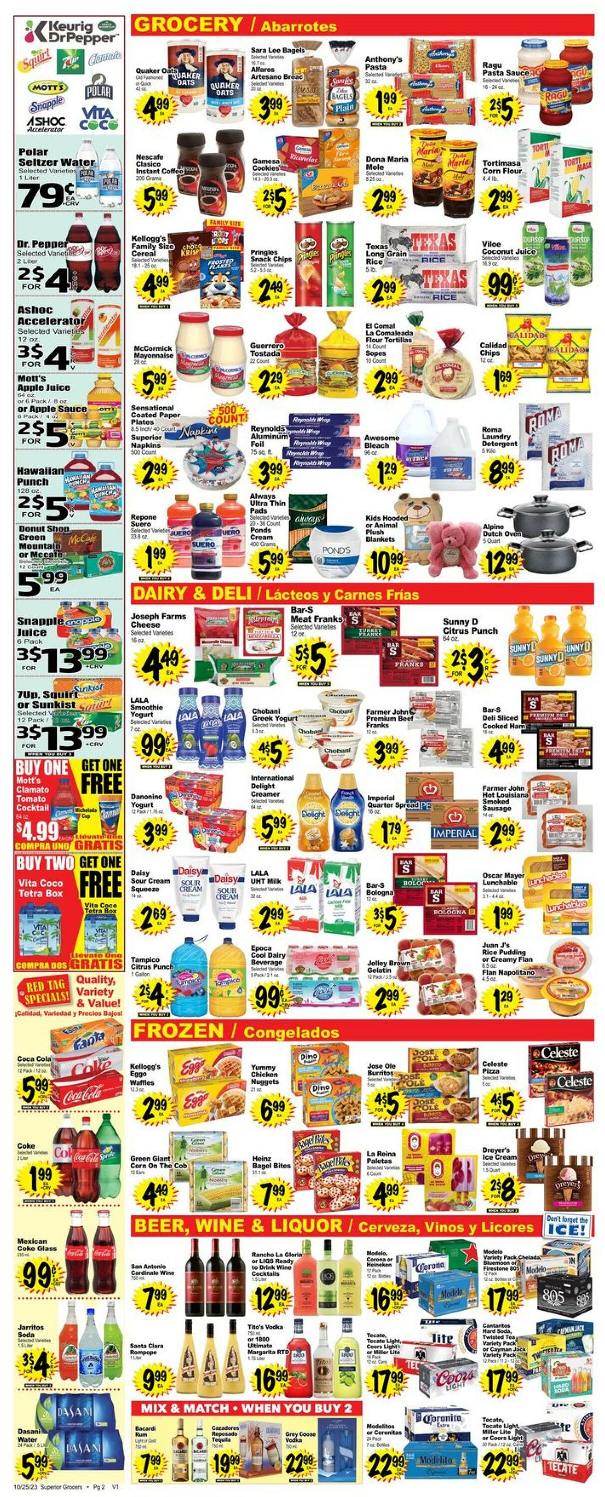 Superior Grocers Weekly Ad Circular - valid 10/25-10/31/2023 (Page 2)