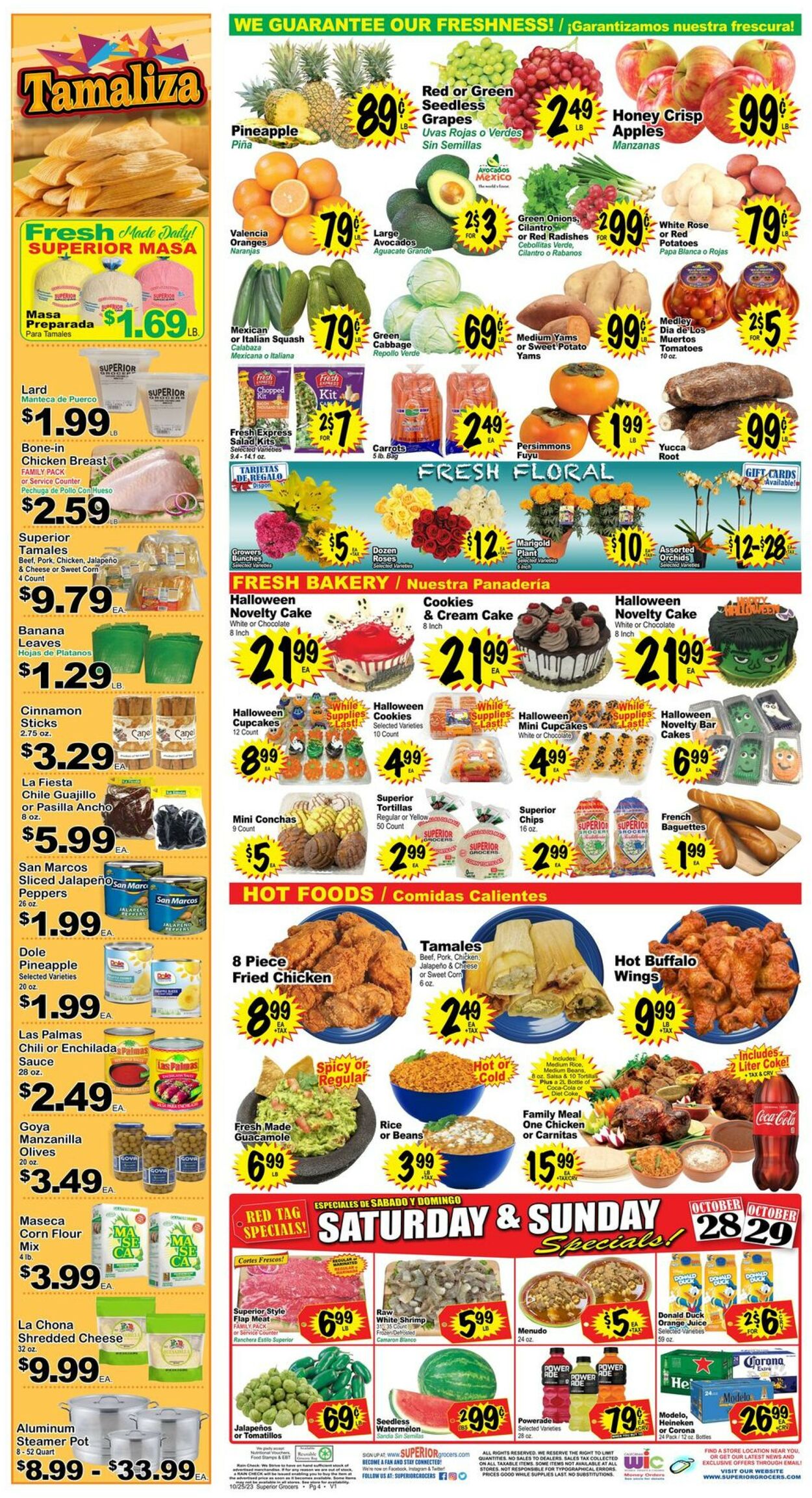 Superior Grocers Weekly Ad Circular - valid 10/25-10/31/2023 (Page 4)