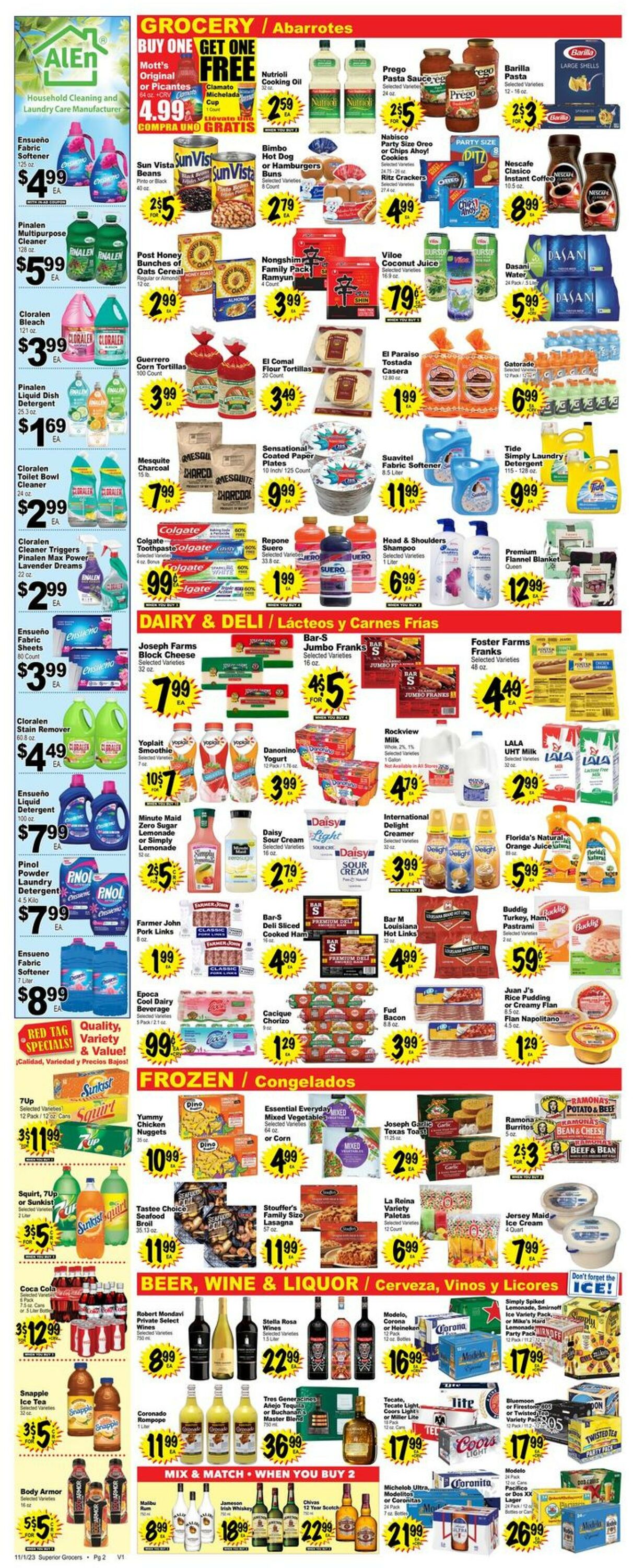 Superior Grocers Weekly Ad Circular - valid 11/01-11/07/2023 (Page 2)