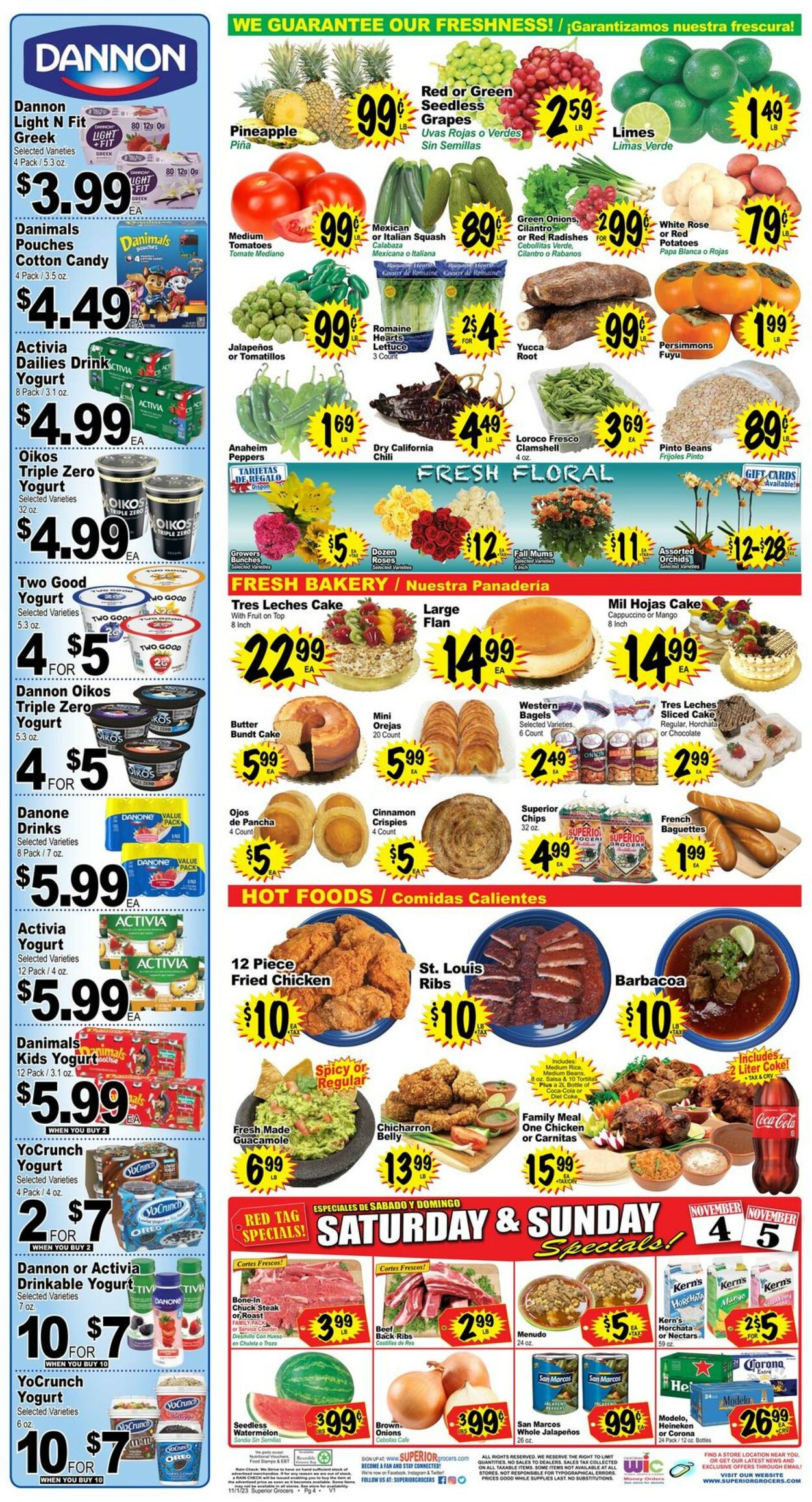 Superior Grocers Weekly Ad Circular - valid 11/01-11/07/2023 (Page 4)