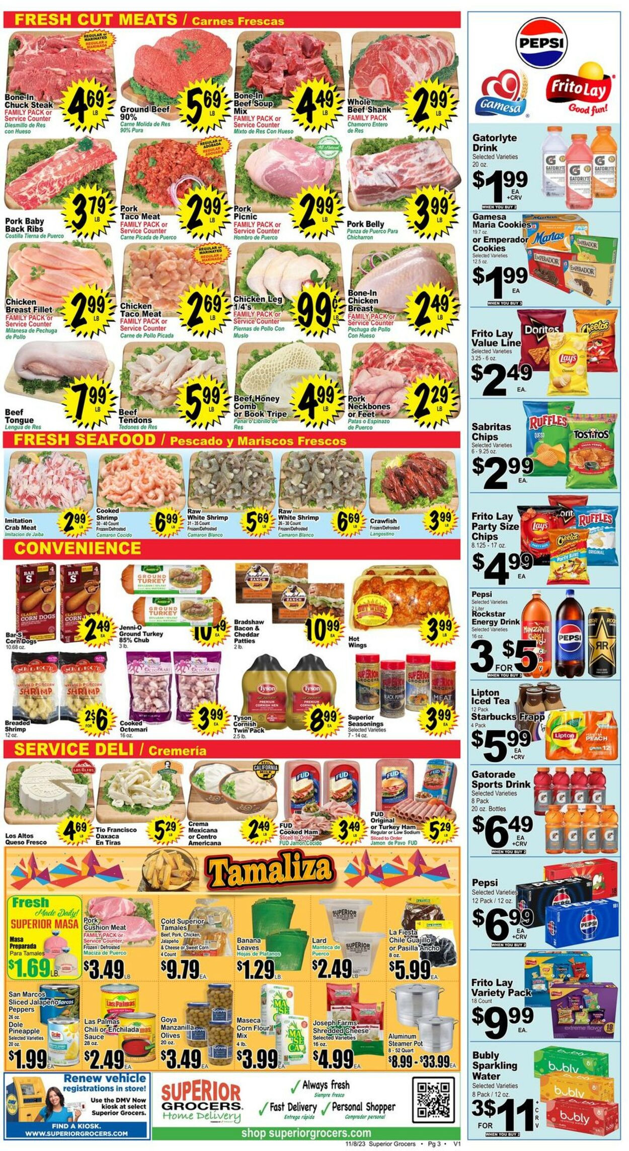 Superior Grocers Weekly Ad Circular - valid 11/08-11/14/2023 (Page 3)