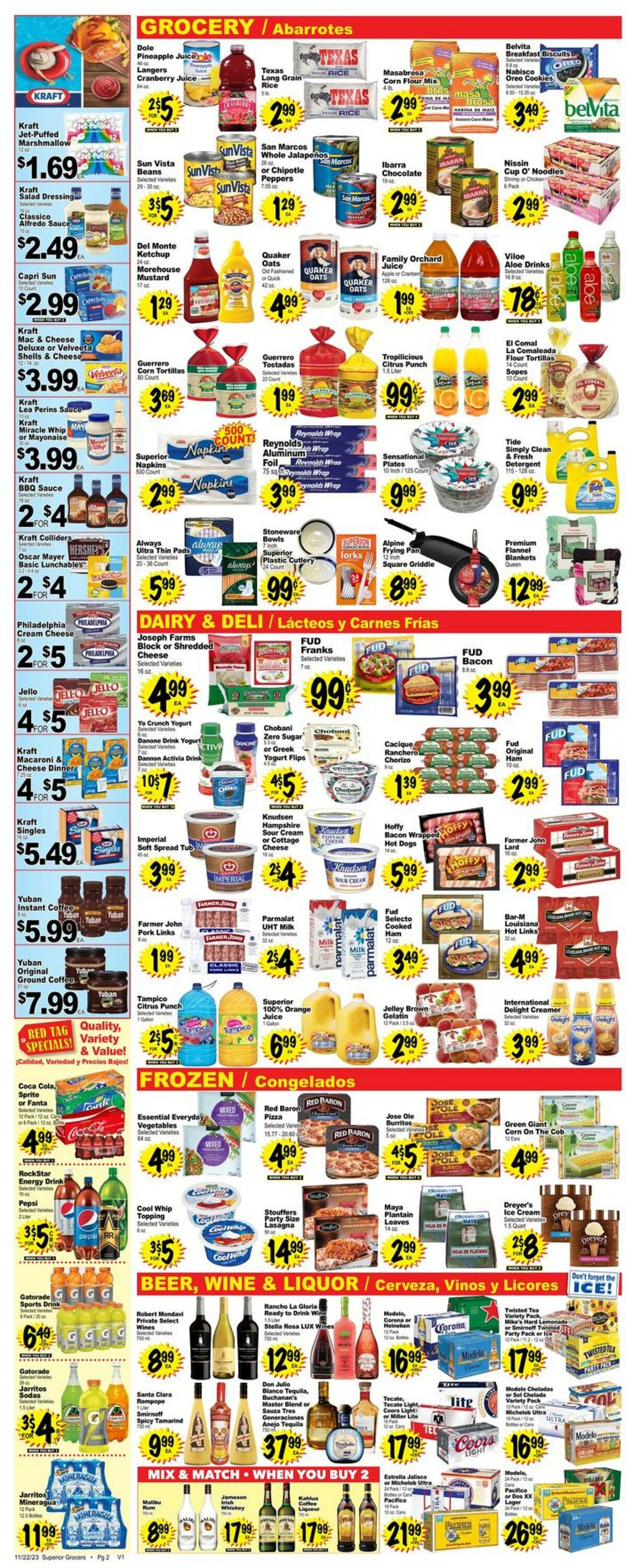 Superior Grocers Weekly Ad Circular - valid 11/22-11/28/2023 (Page 2)