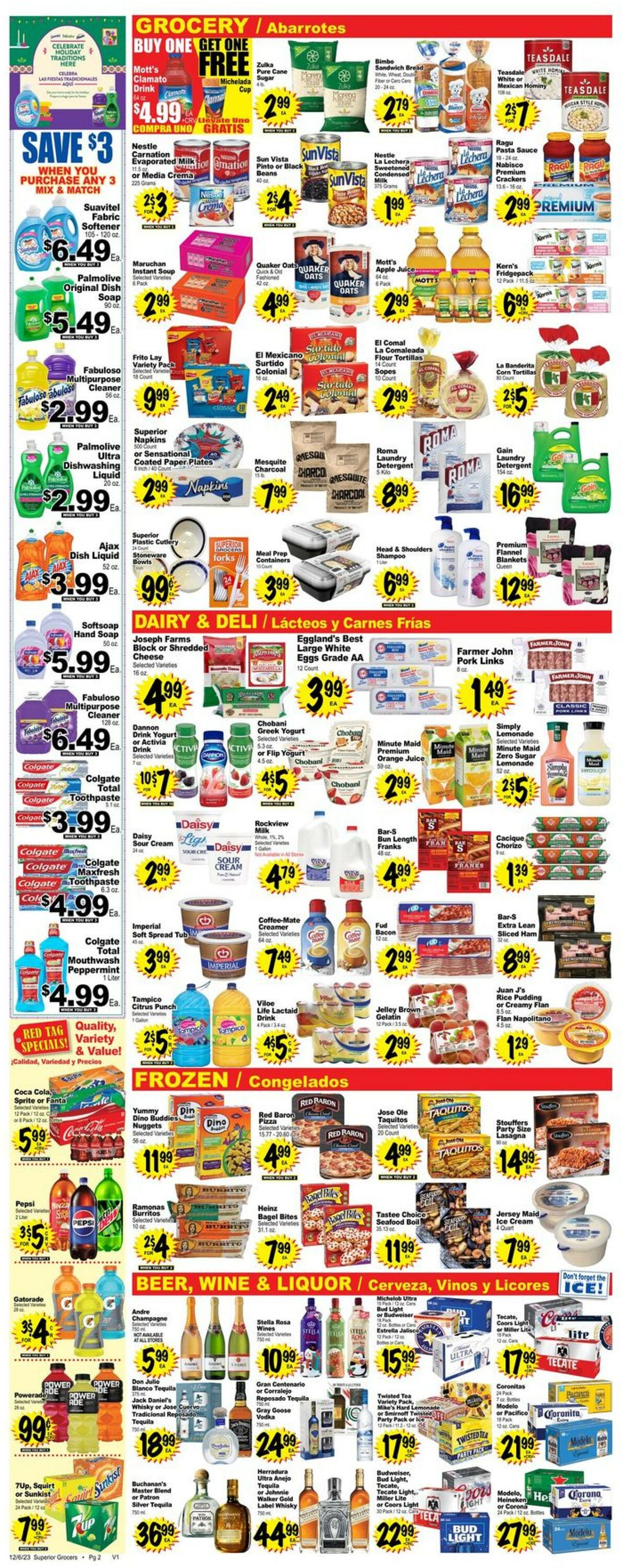 Superior Grocers Weekly Ad Circular - valid 12/06-12/12/2023 (Page 2)