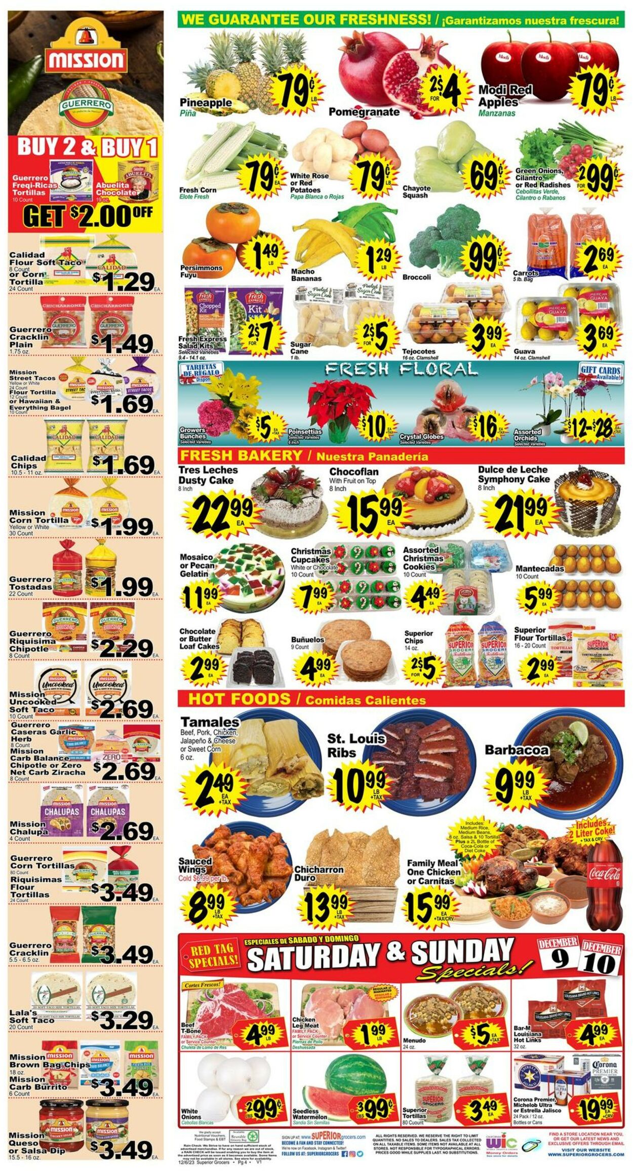 Superior Grocers Weekly Ad Circular - valid 12/06-12/12/2023 (Page 4)