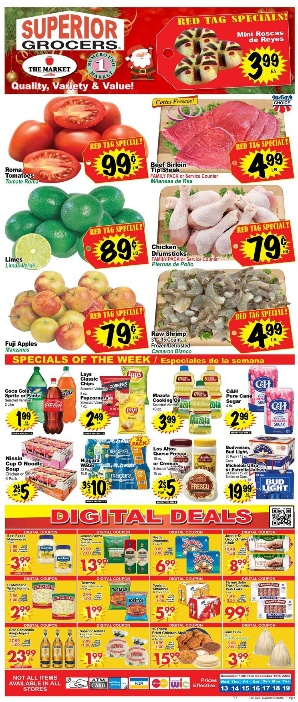 Superior Grocers Weekly Ad Circular - valid 12/13-12/19/2023