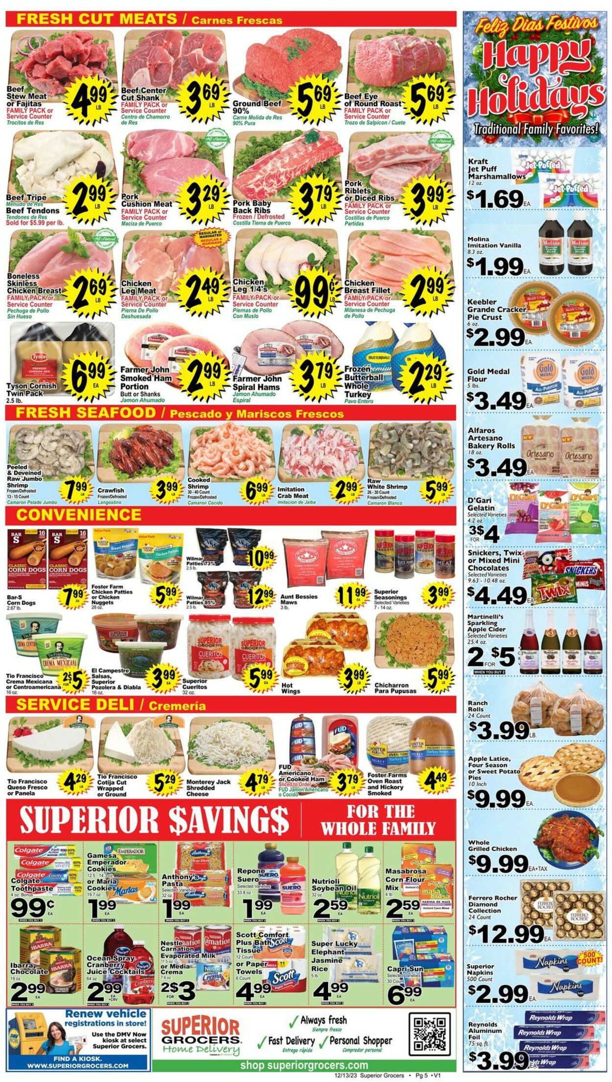 Superior Grocers Weekly Ad Circular - valid 12/13-12/19/2023 (Page 5)