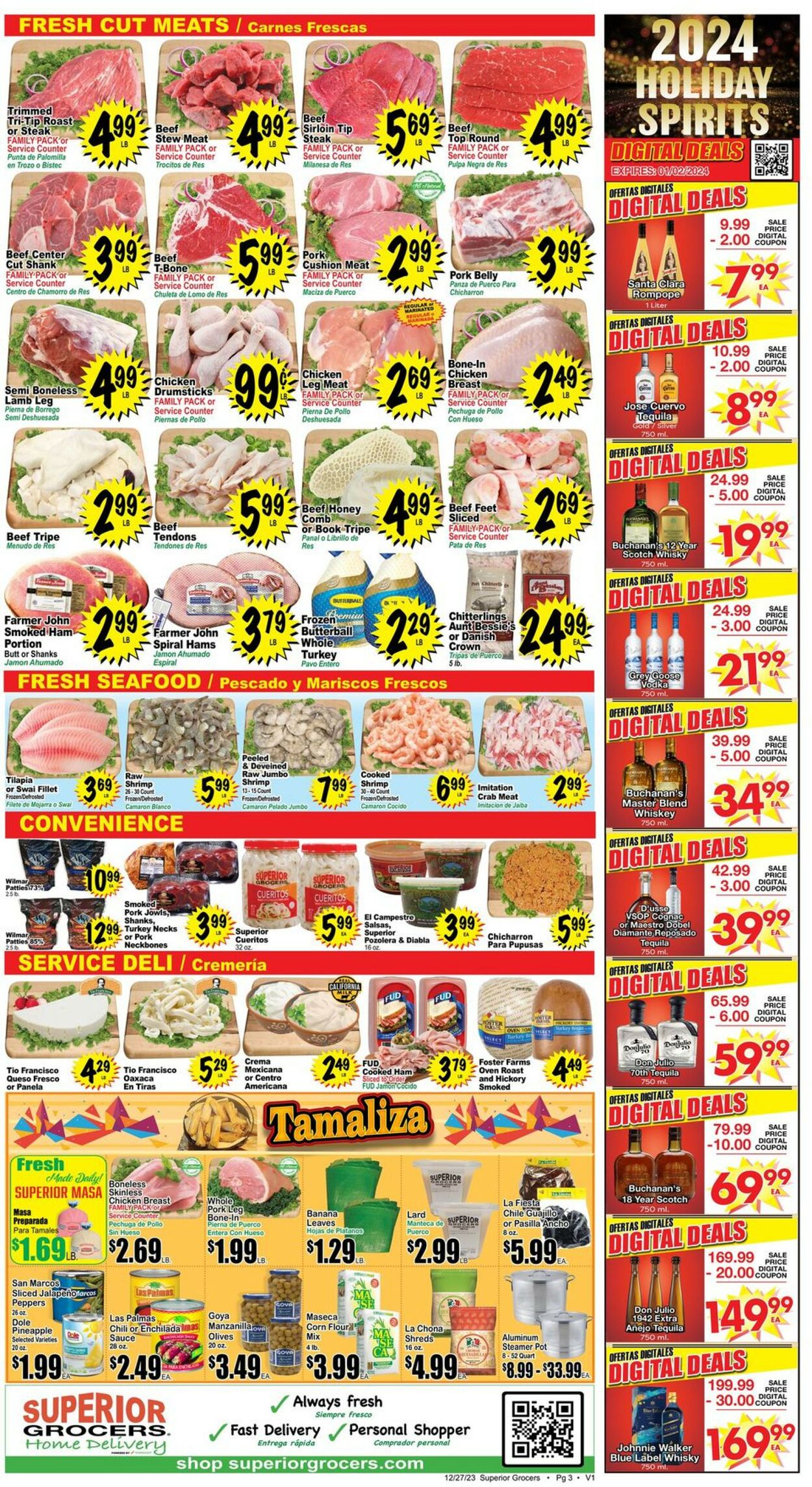 Superior Grocers Weekly Ad Circular - valid 12/27-01/02/2024 (Page 3)