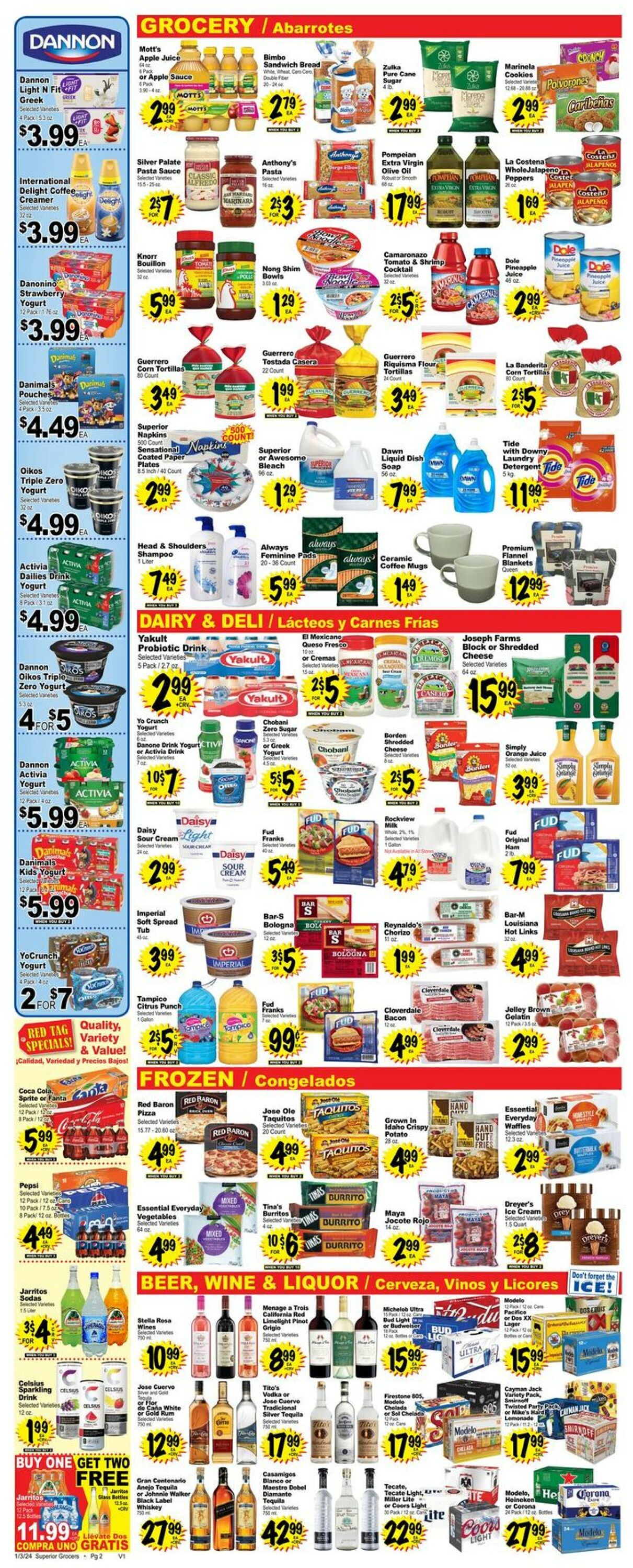 Superior Grocers Weekly Ad Circular - valid 01/03-01/09/2024 (Page 2)