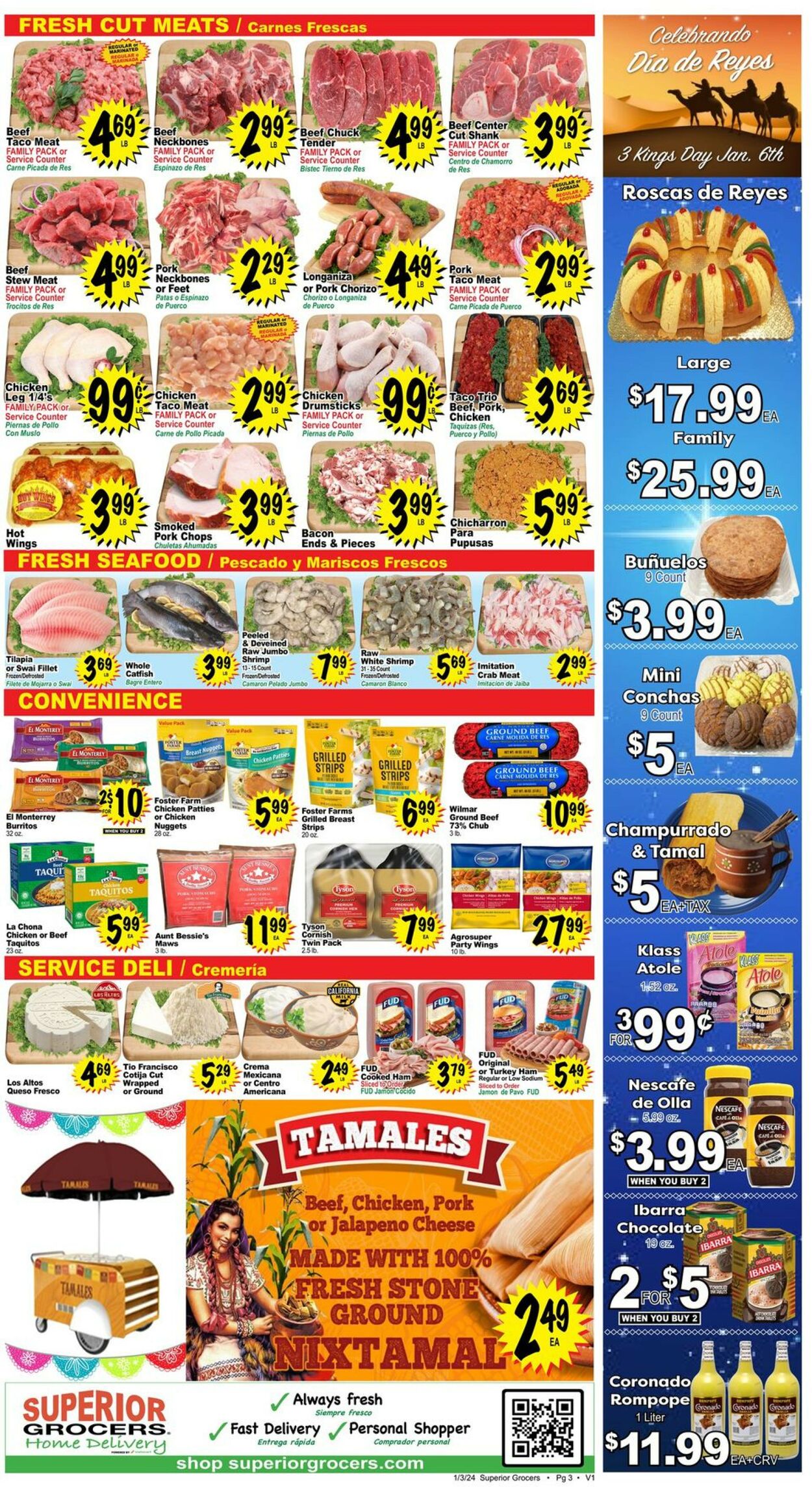 Superior Grocers Weekly Ad Circular - valid 01/03-01/09/2024 (Page 3)
