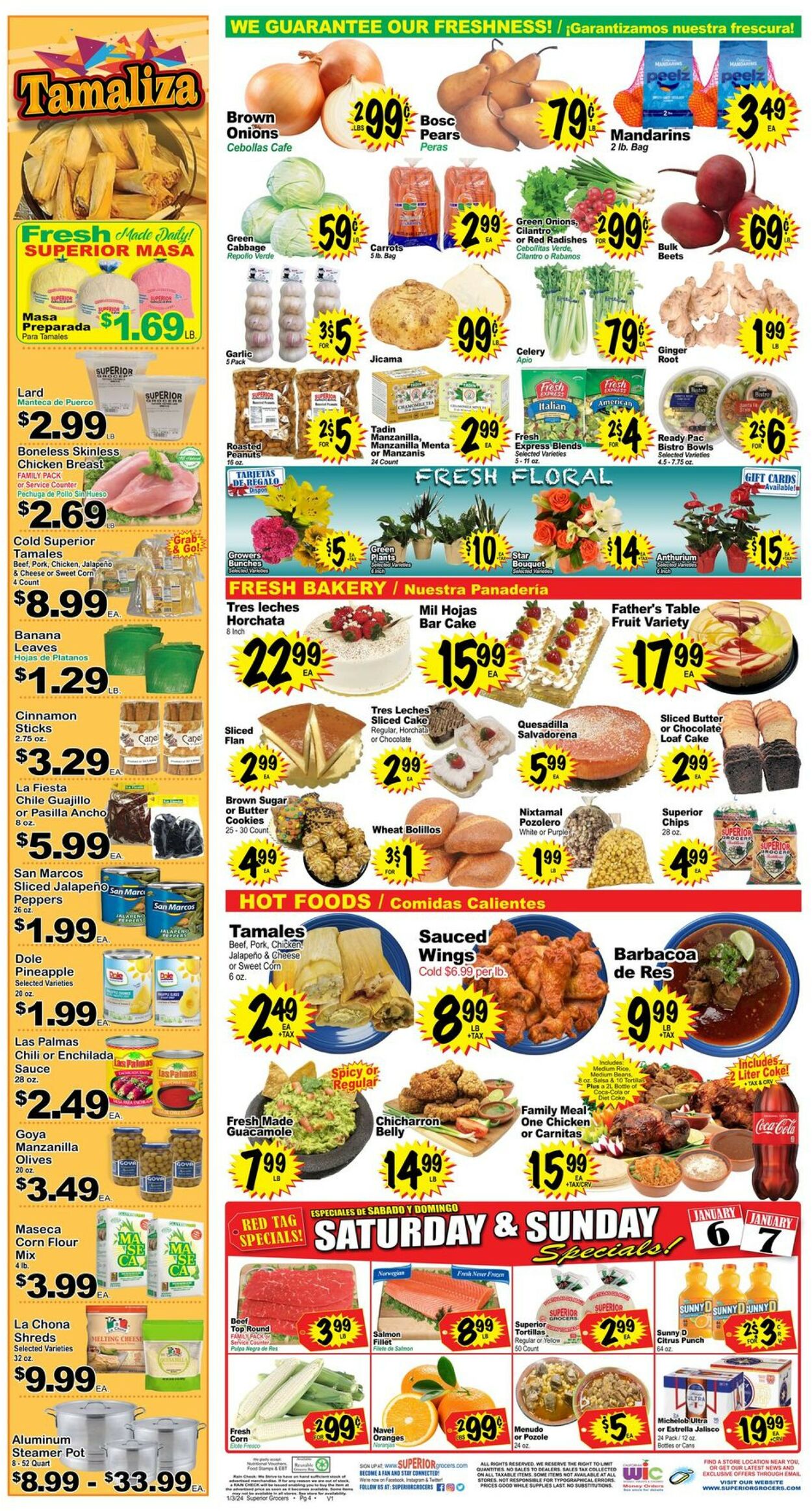 Superior Grocers Weekly Ad Circular - valid 01/03-01/09/2024 (Page 4)