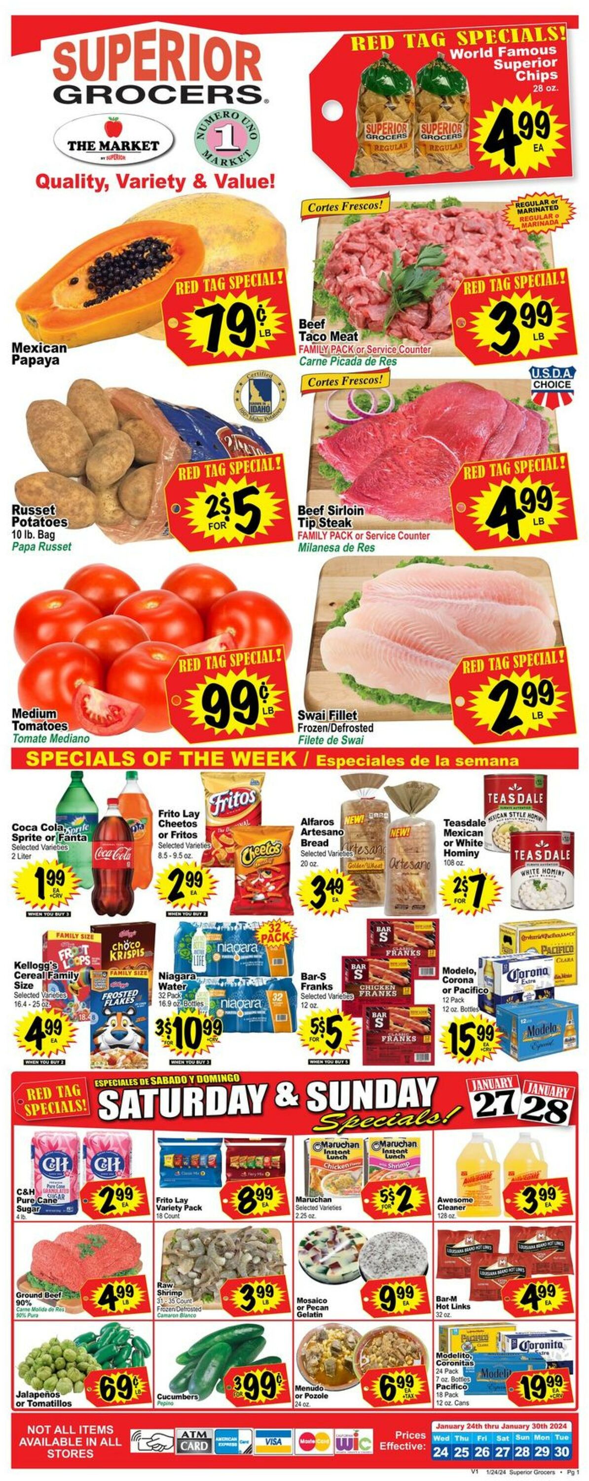 Superior Grocers Weekly Ad Circular - valid 01/24-01/30/2024