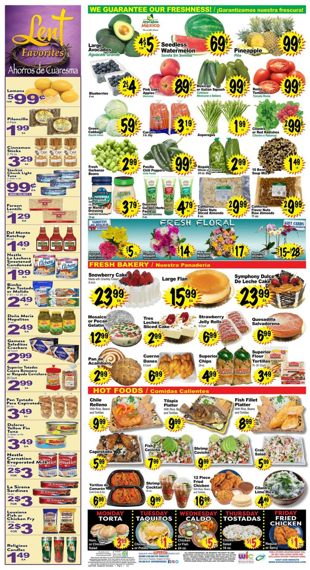 Superior Grocers Weekly Ad Circular - valid 02/21-02/27/2024 (Page 4)
