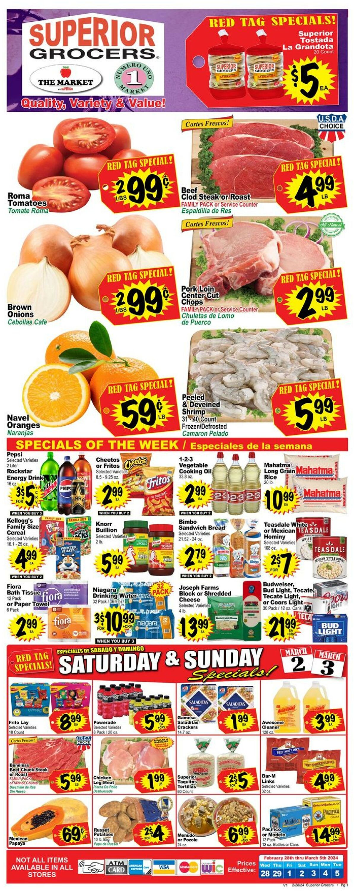 Superior Grocers Weekly Ad Circular - valid 02/28-03/05/2024