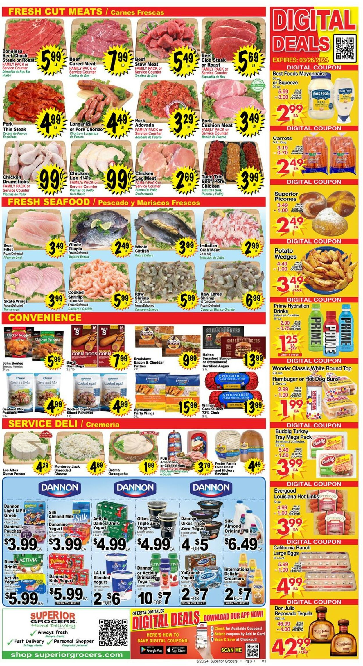 Superior Grocers Weekly Ad Circular - valid 03/20-03/26/2024 (Page 3)