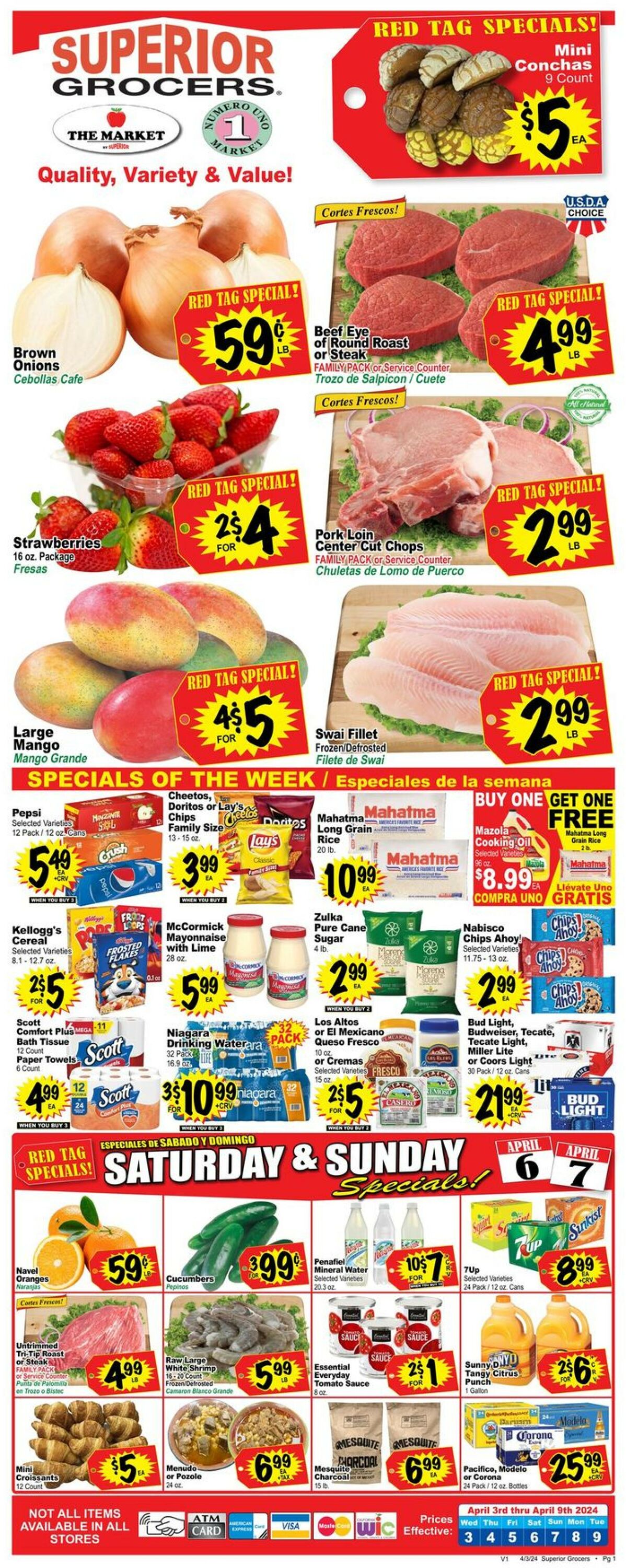 Superior Grocers Weekly Ad Circular - valid 04/03-04/09/2024