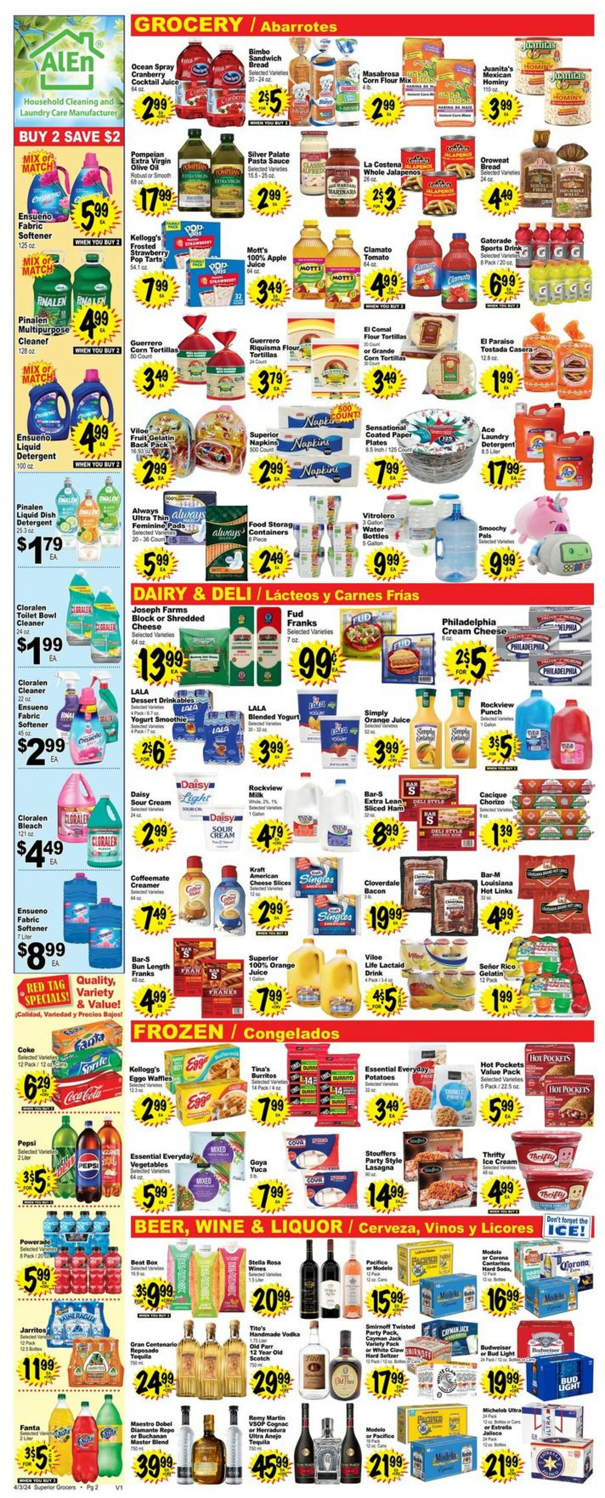 Superior Grocers Weekly Ad Circular - valid 04/03-04/09/2024 (Page 2)
