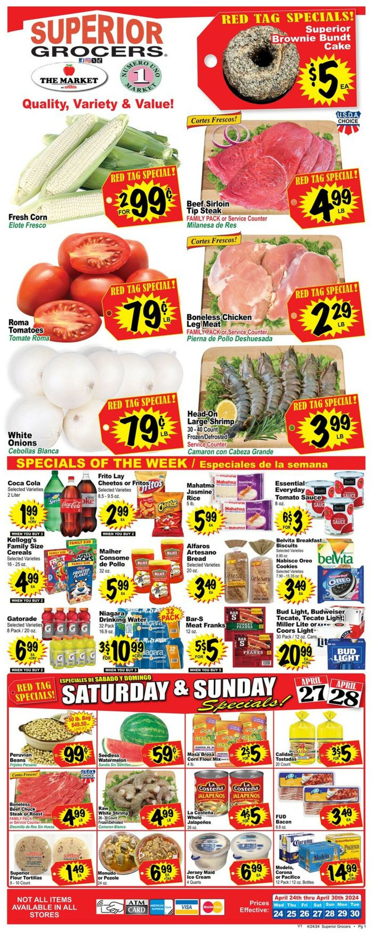 Superior Grocers Weekly Ad Circular - valid 04/24-04/30/2024