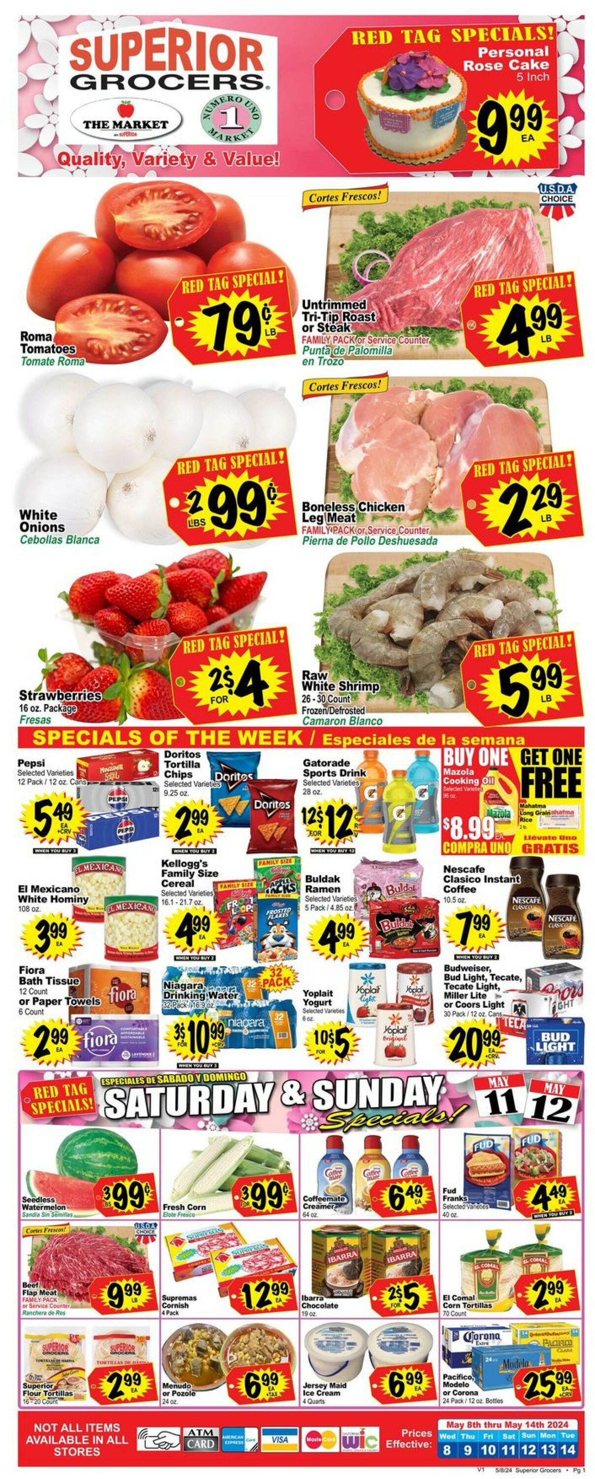 Superior Grocers Weekly Ad Circular - valid 05/08-05/14/2024