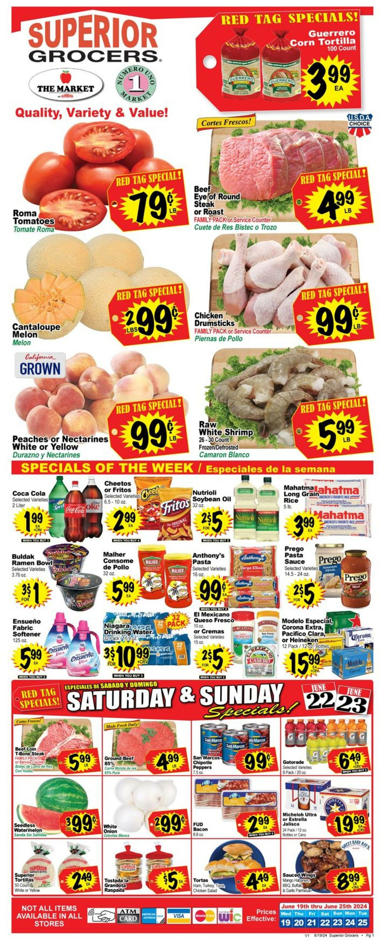 Superior Grocers Weekly Ad Circular - valid 06/19-06/25/2024