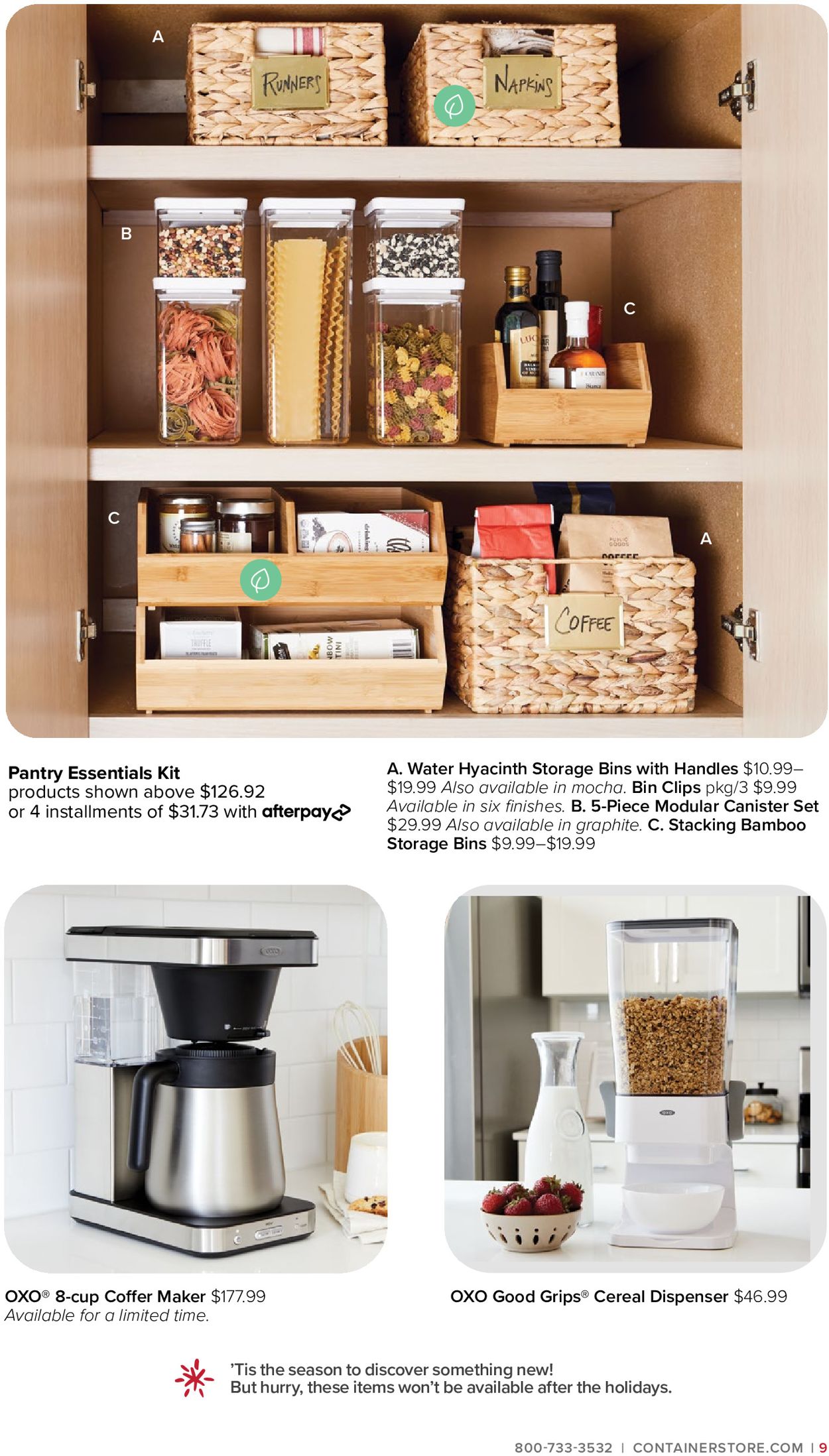 The Container Store HOLIDAY 2021 Weekly Ad Circular - valid 10/20-11/10/2021 (Page 9)