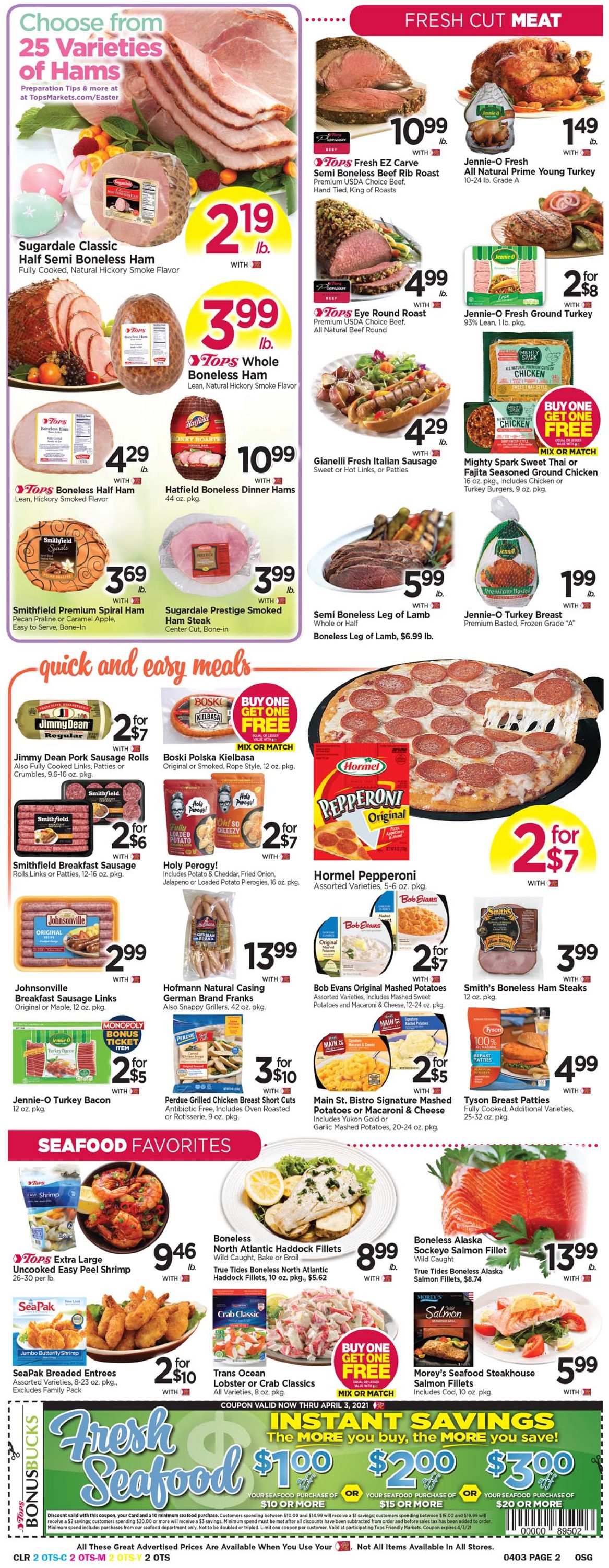 Tops Friendly Markets - Easter 2021 Weekly Ad Circular - valid 03/28-04/03/2021 (Page 2)