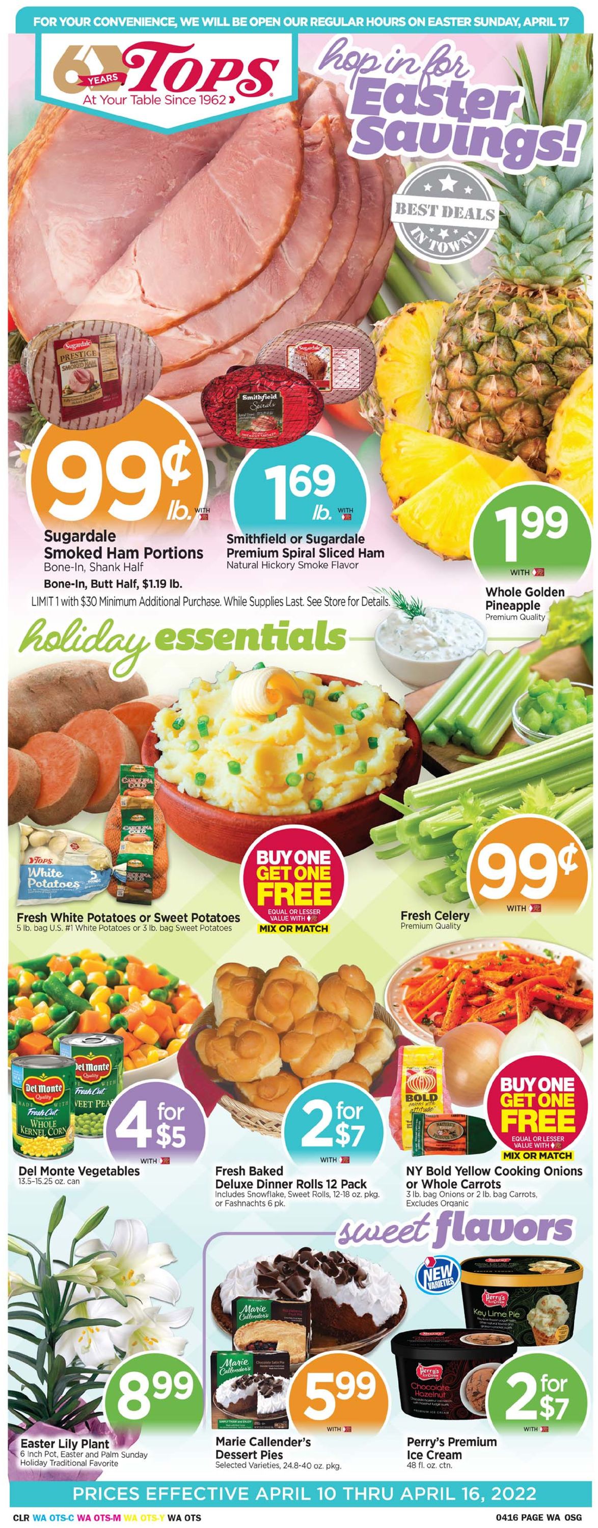 Tops Friendly Markets EASTER 2022 Weekly Ad Circular - valid 04/10-04/16/2022 (Page 9)