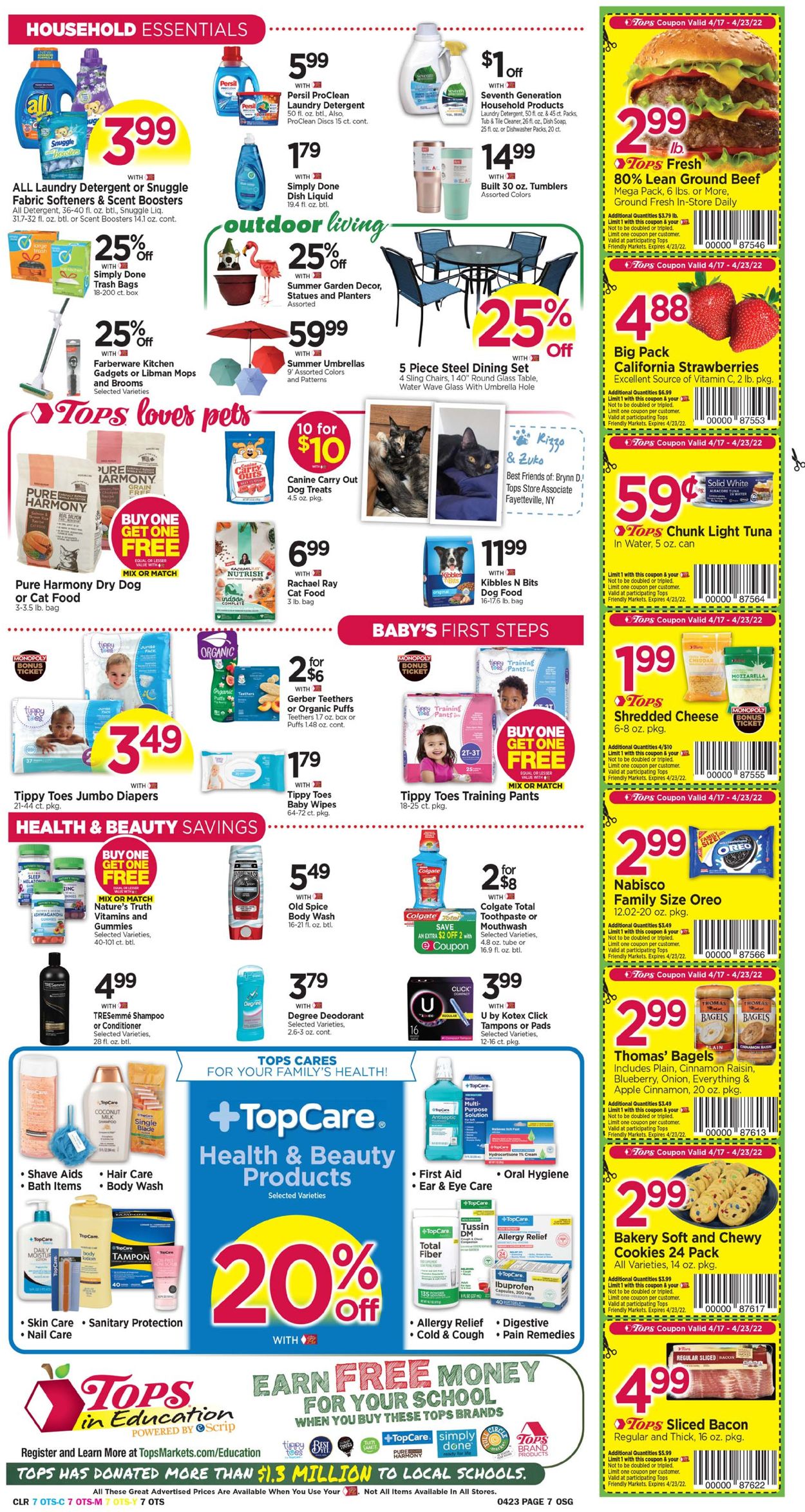 Tops Friendly Markets Weekly Ad Circular - valid 04/17-04/23/2022 (Page 7)