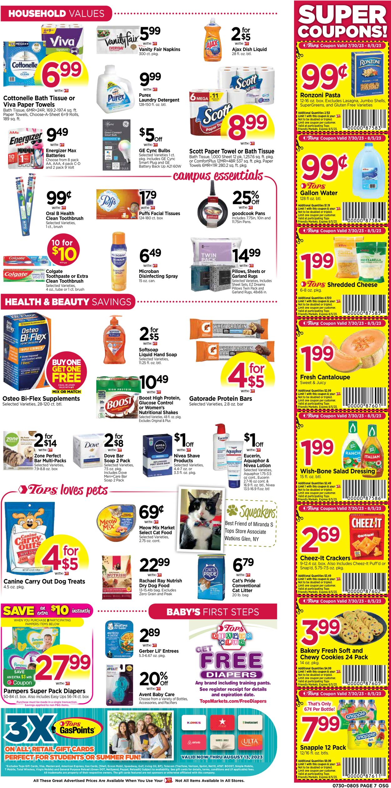Tops Friendly Markets Weekly Ad Circular - valid 07/30-08/05/2023 (Page 7)