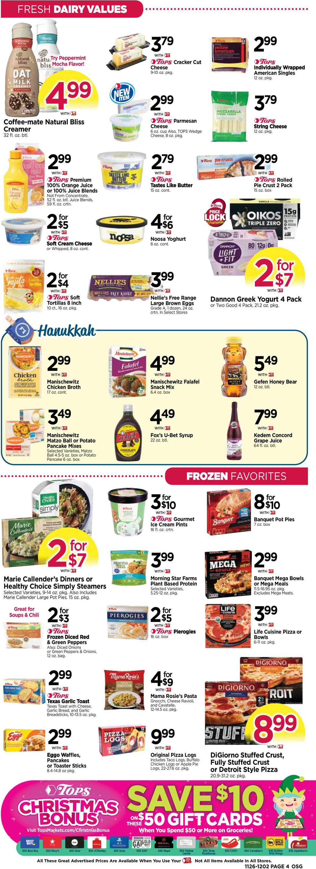 Tops Friendly Markets Weekly Ad Circular - valid 11/26-12/02/2023 (Page 4)