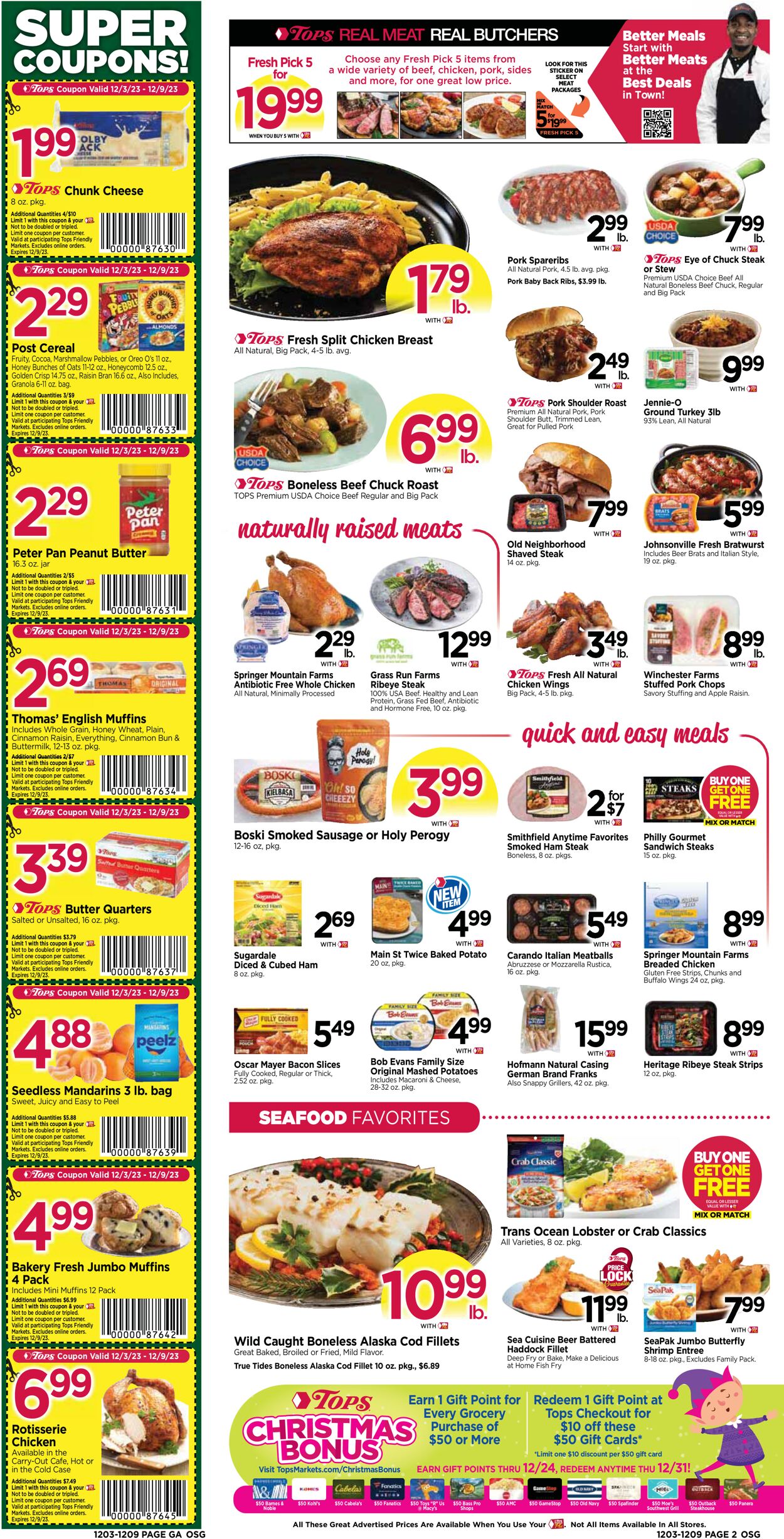 Tops Friendly Markets Weekly Ad Circular - valid 12/03-12/09/2023 (Page 2)