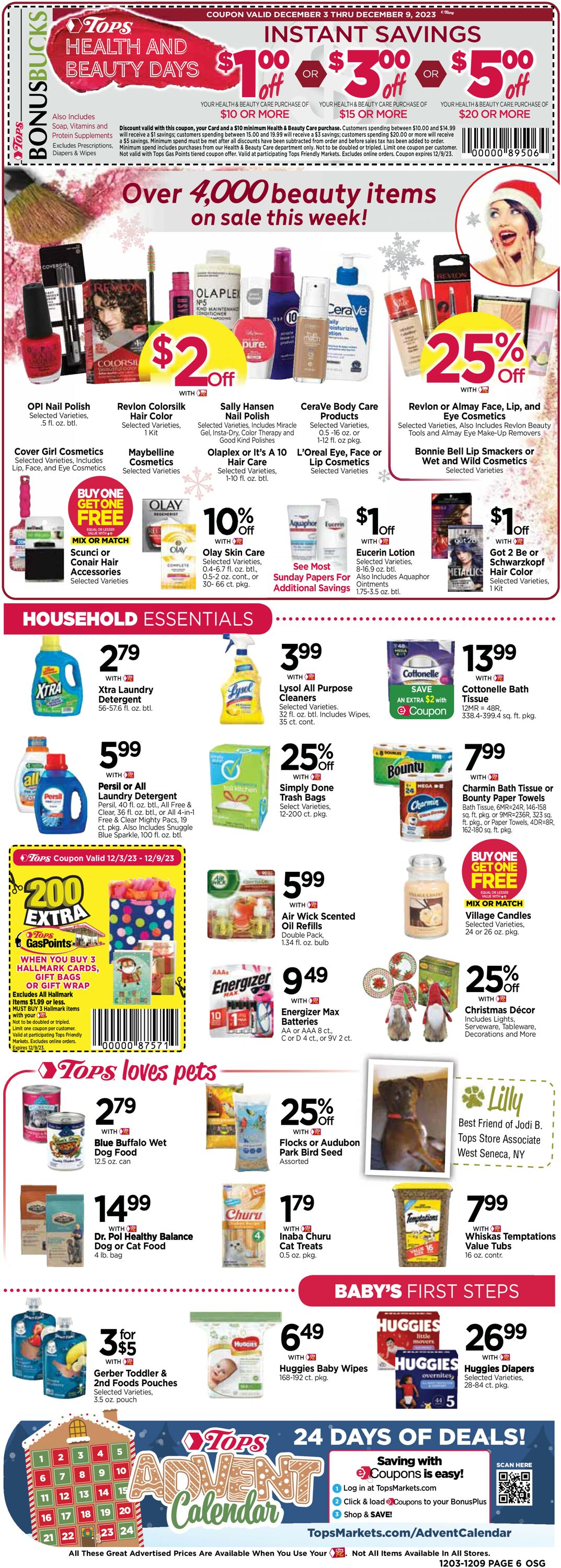 Tops Friendly Markets Weekly Ad Circular - valid 12/03-12/09/2023 (Page 6)