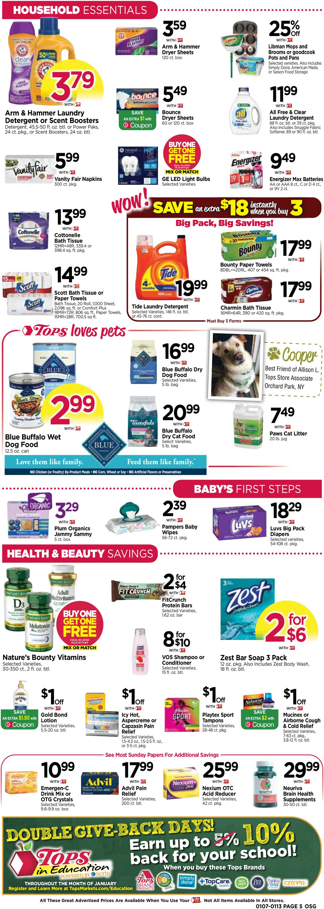 Tops Friendly Markets Weekly Ad Circular - valid 01/07-01/13/2024 (Page 5)