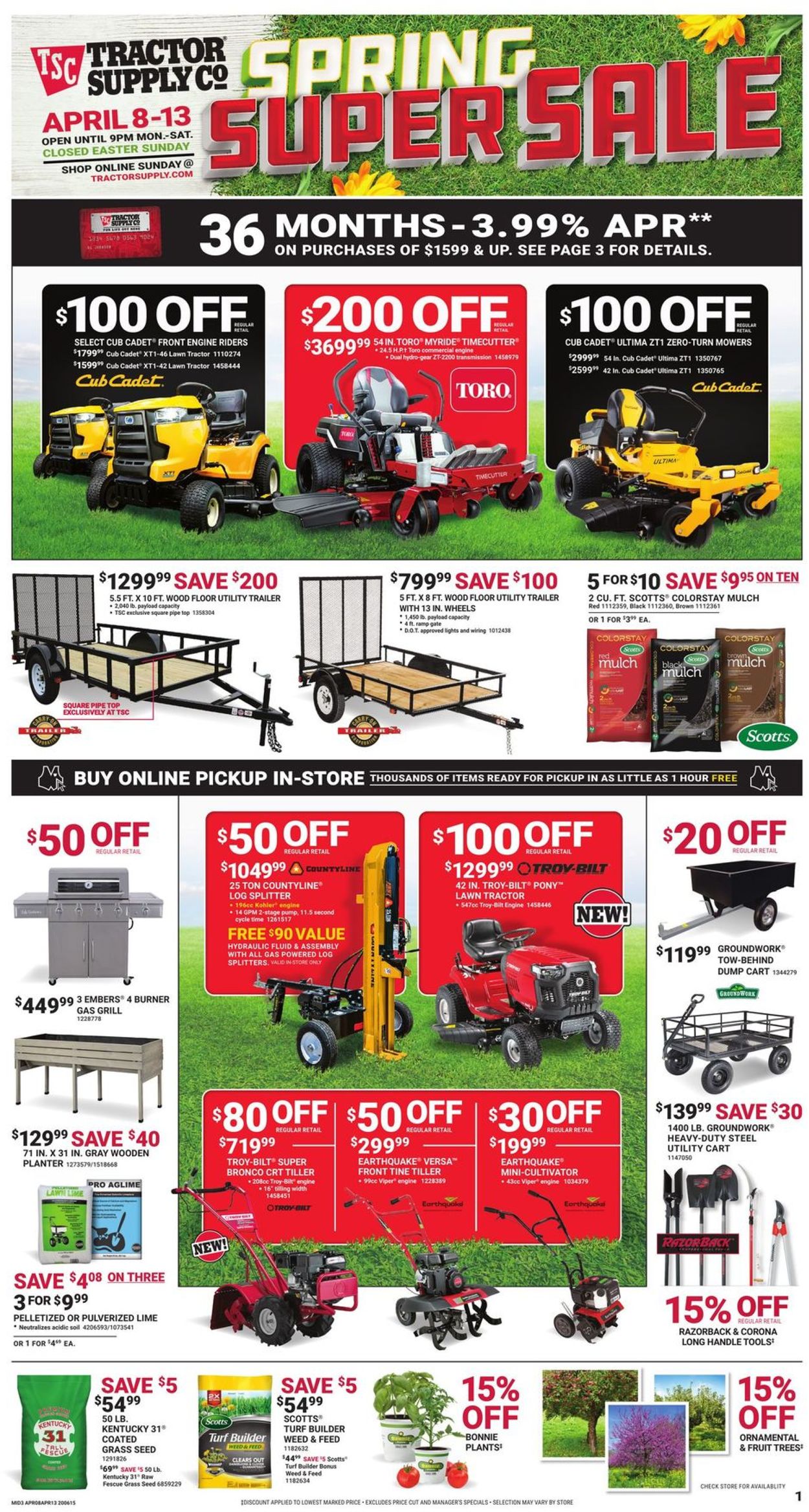 Tractor Supply Weekly Ad Circular - valid 04/08-04/13/2020