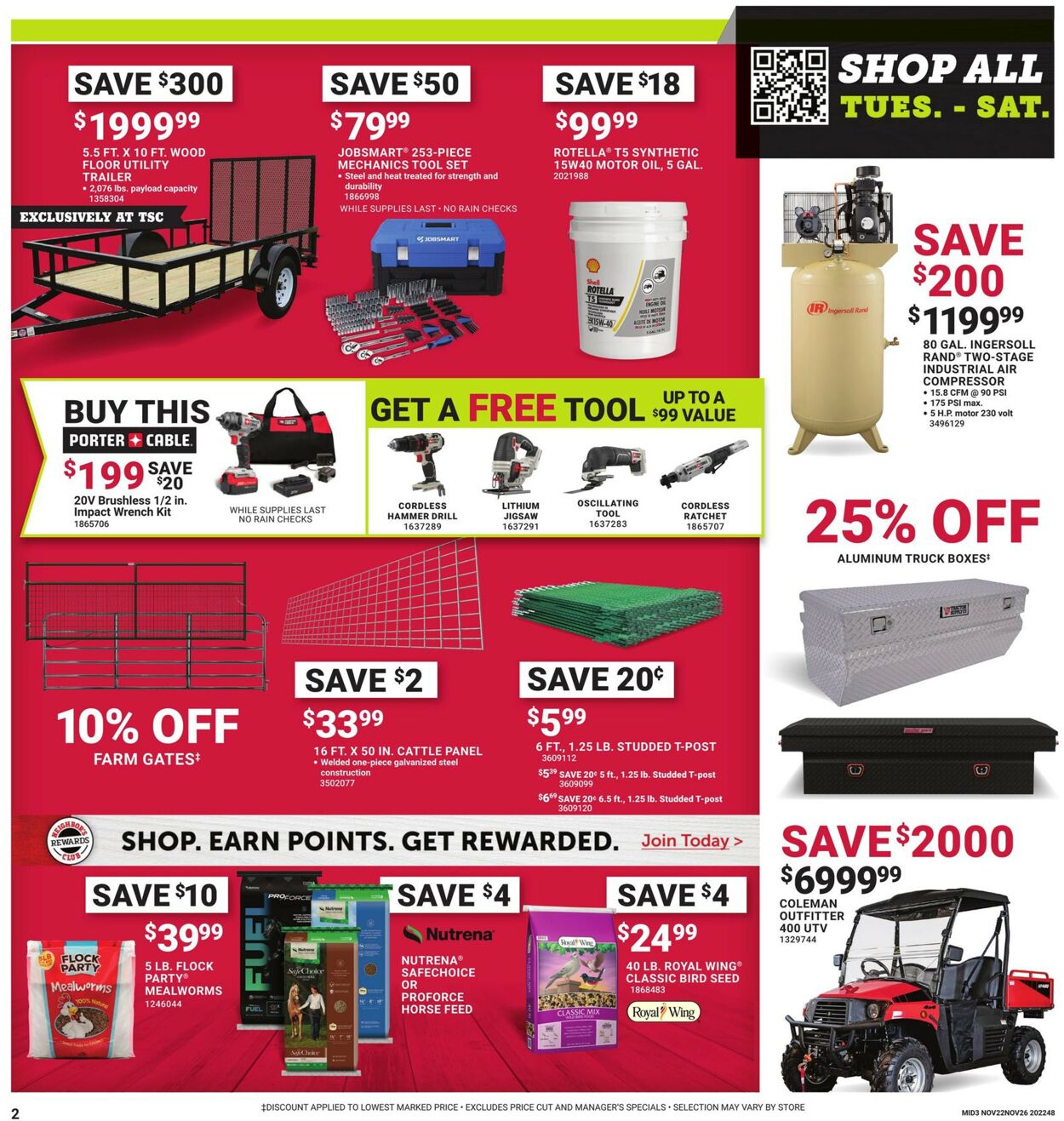 Tractor Supply Weekly Ad Circular - valid 11/22-11/26/2022 (Page 2)