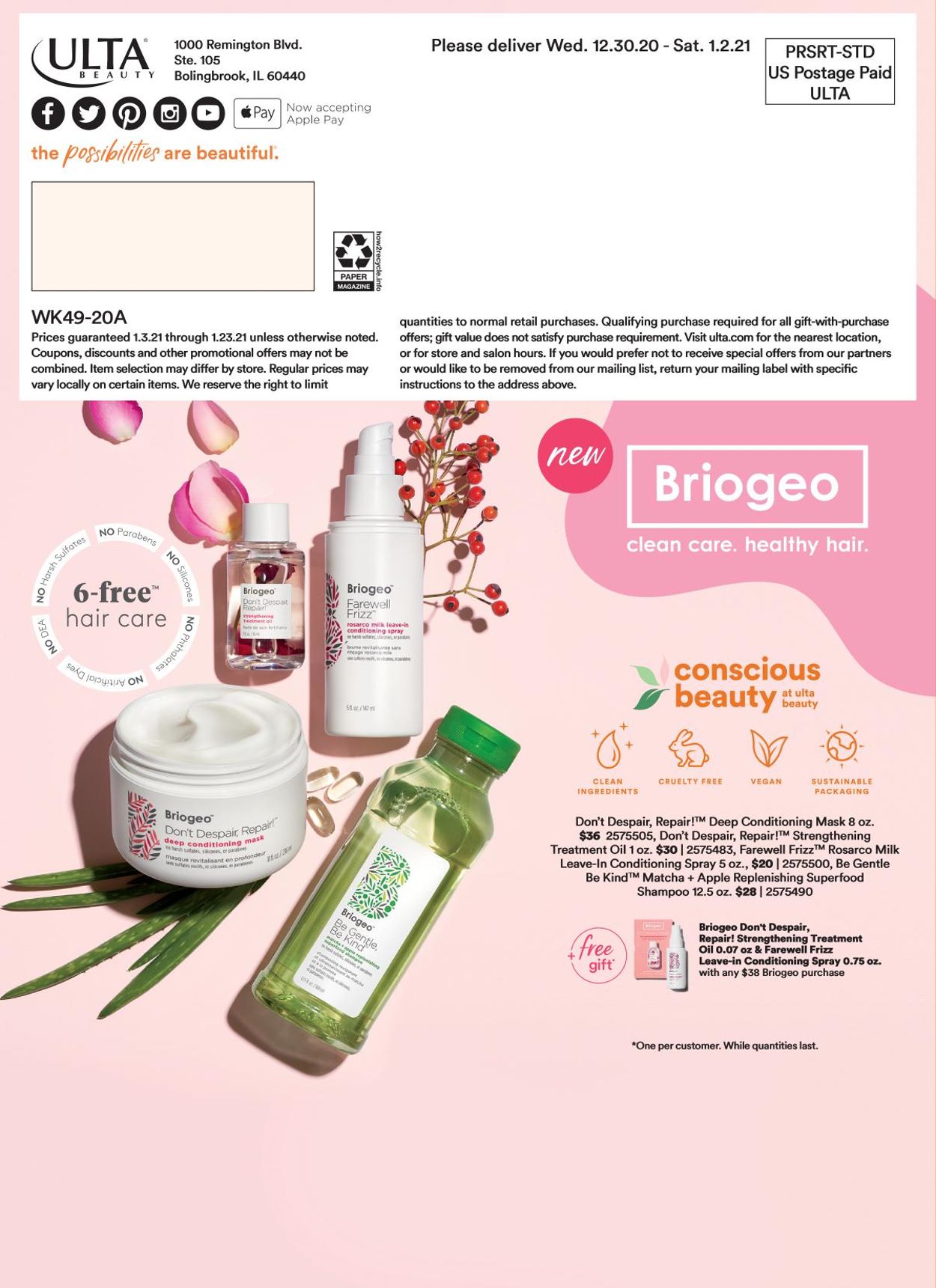 Ulta Beauty Weekly Ad Circular - valid 01/03-01/23/2021 (Page 48)