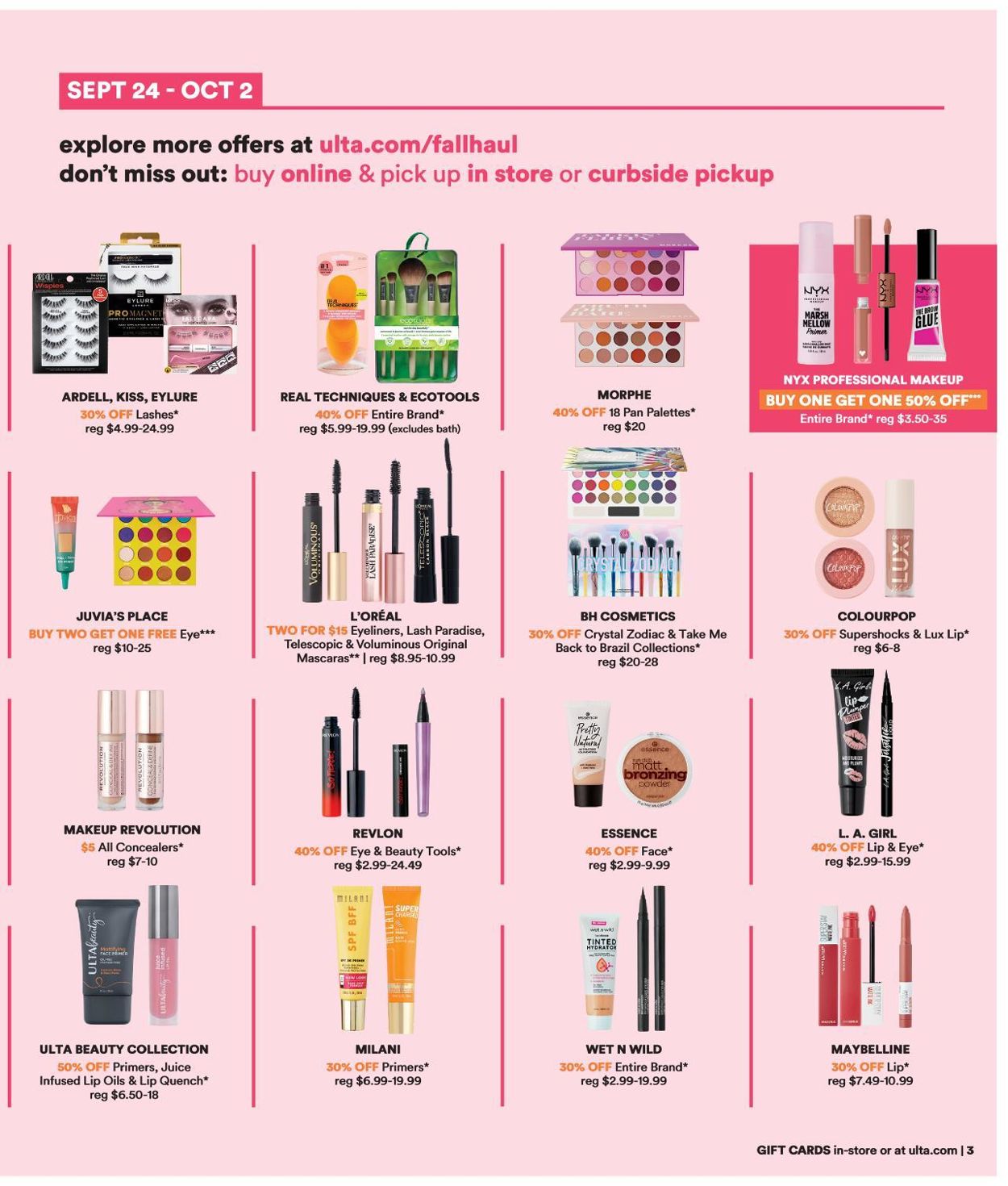 Ulta Beauty Weekly Ad Circular - valid 09/24-10/02/2021 (Page 3)