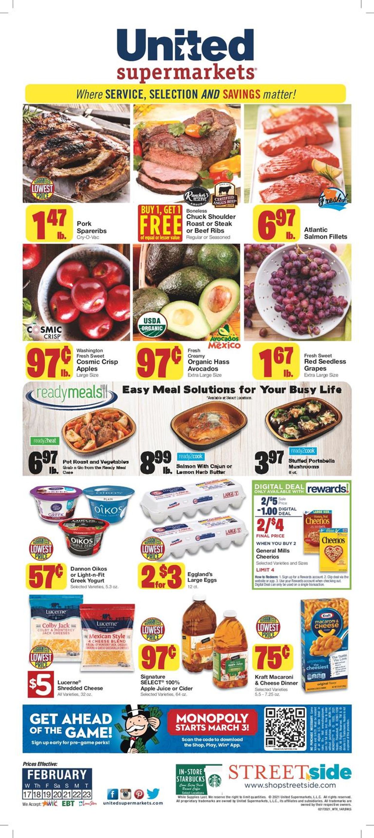 United Supermarkets Weekly Ad Circular - valid 02/17-02/23/2021