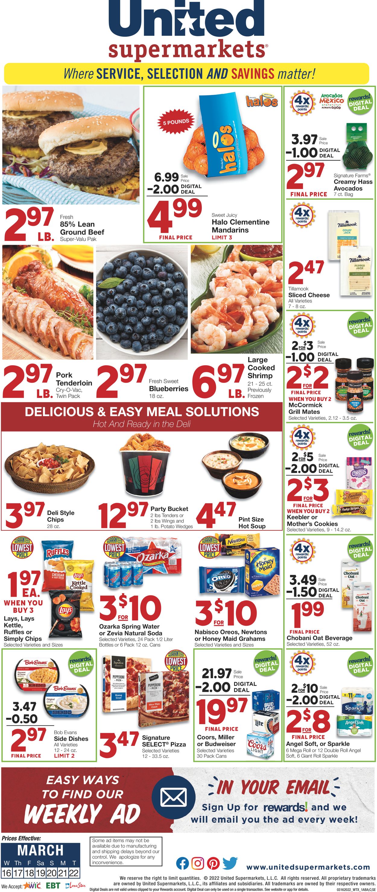 United Supermarkets Weekly Ad Circular - valid 03/16-03/22/2022