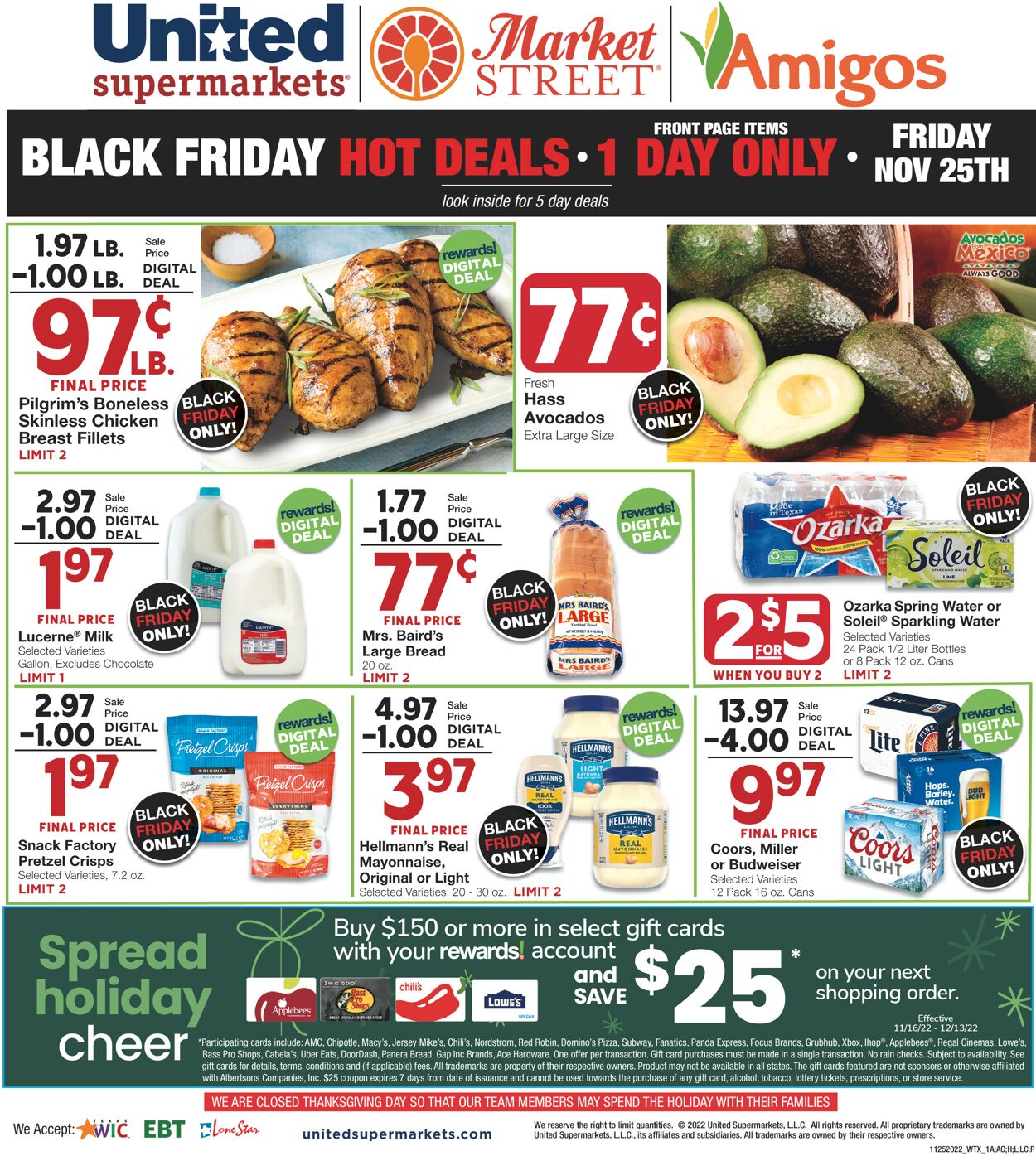 United Supermarkets Weekly Ad Circular - valid 11/25-11/29/2022
