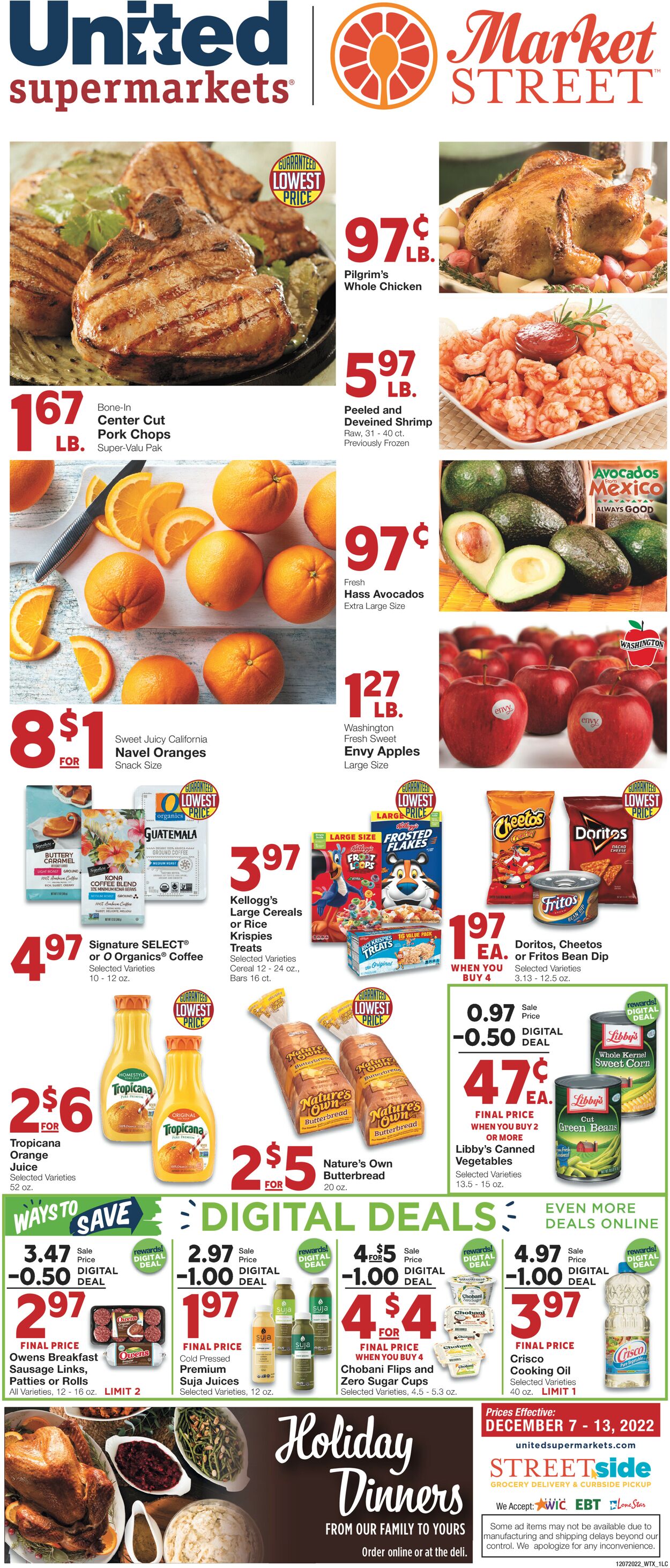 United Supermarkets Weekly Ad Circular - valid 12/07-12/13/2022