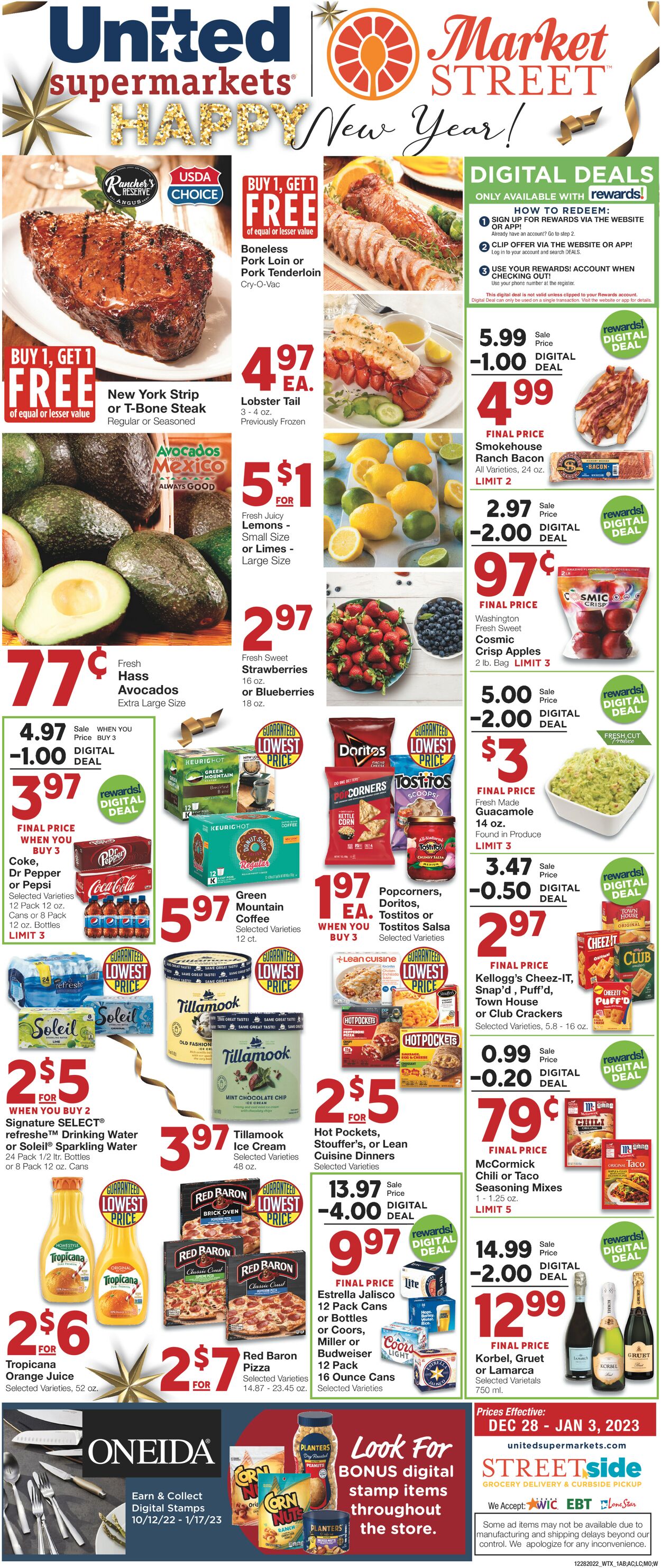 United Supermarkets Weekly Ad Circular - valid 12/28-01/03/2023