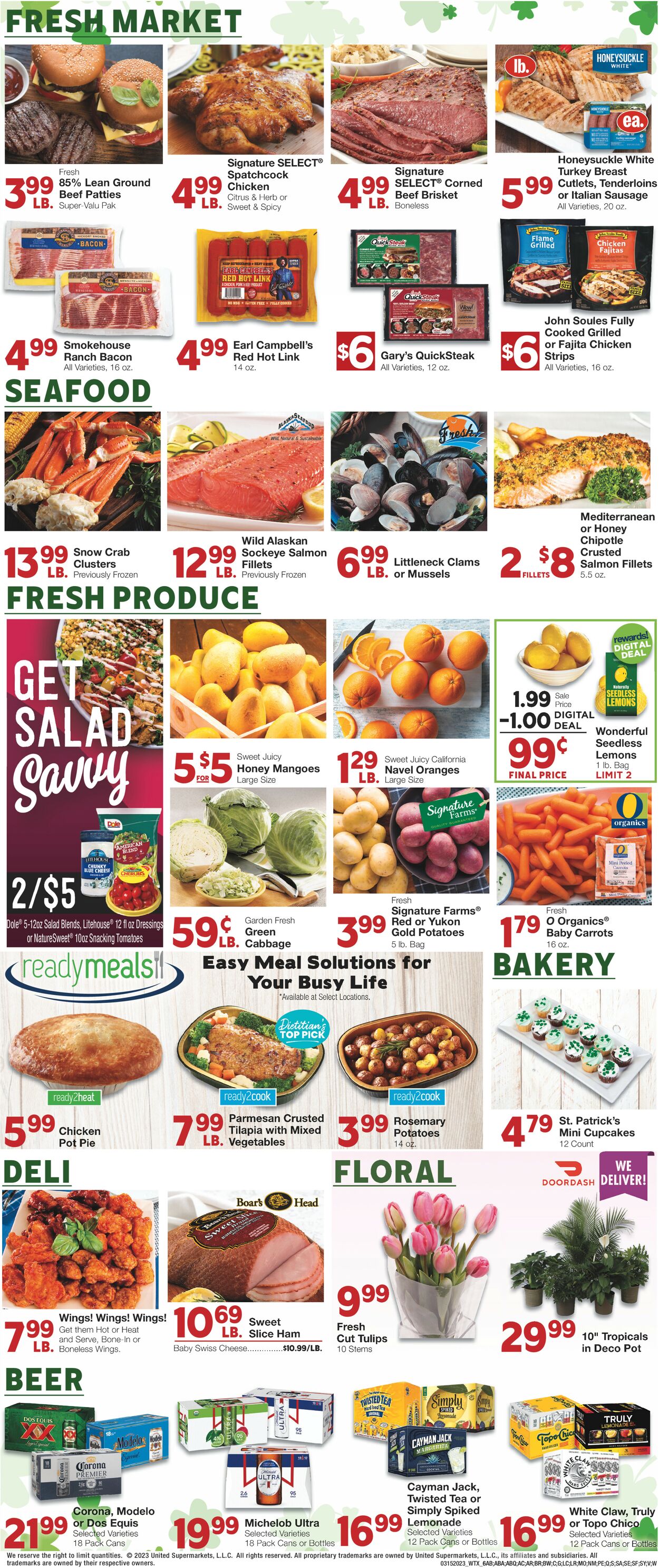 United Supermarkets Weekly Ad Circular - valid 03/15-03/21/2023 (Page 6)