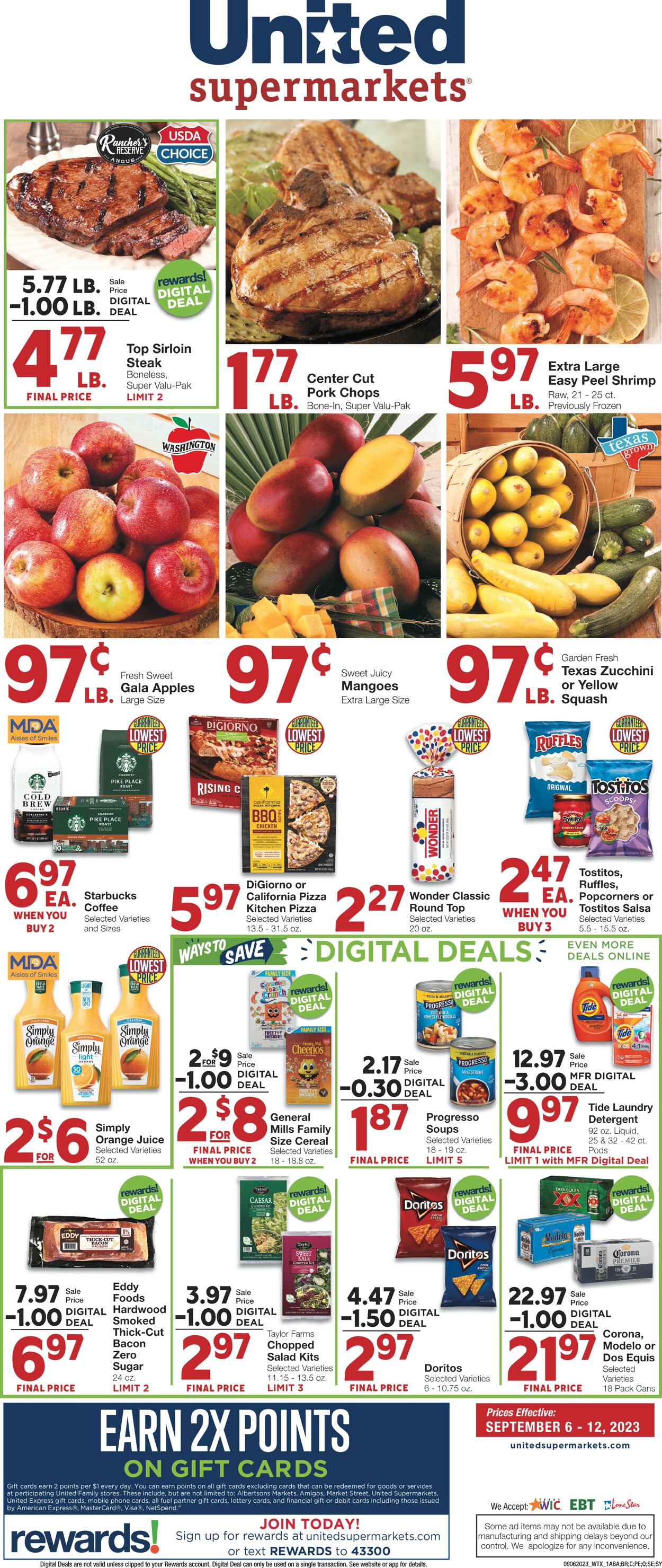United Supermarkets Weekly Ad Circular - valid 09/06-09/12/2023